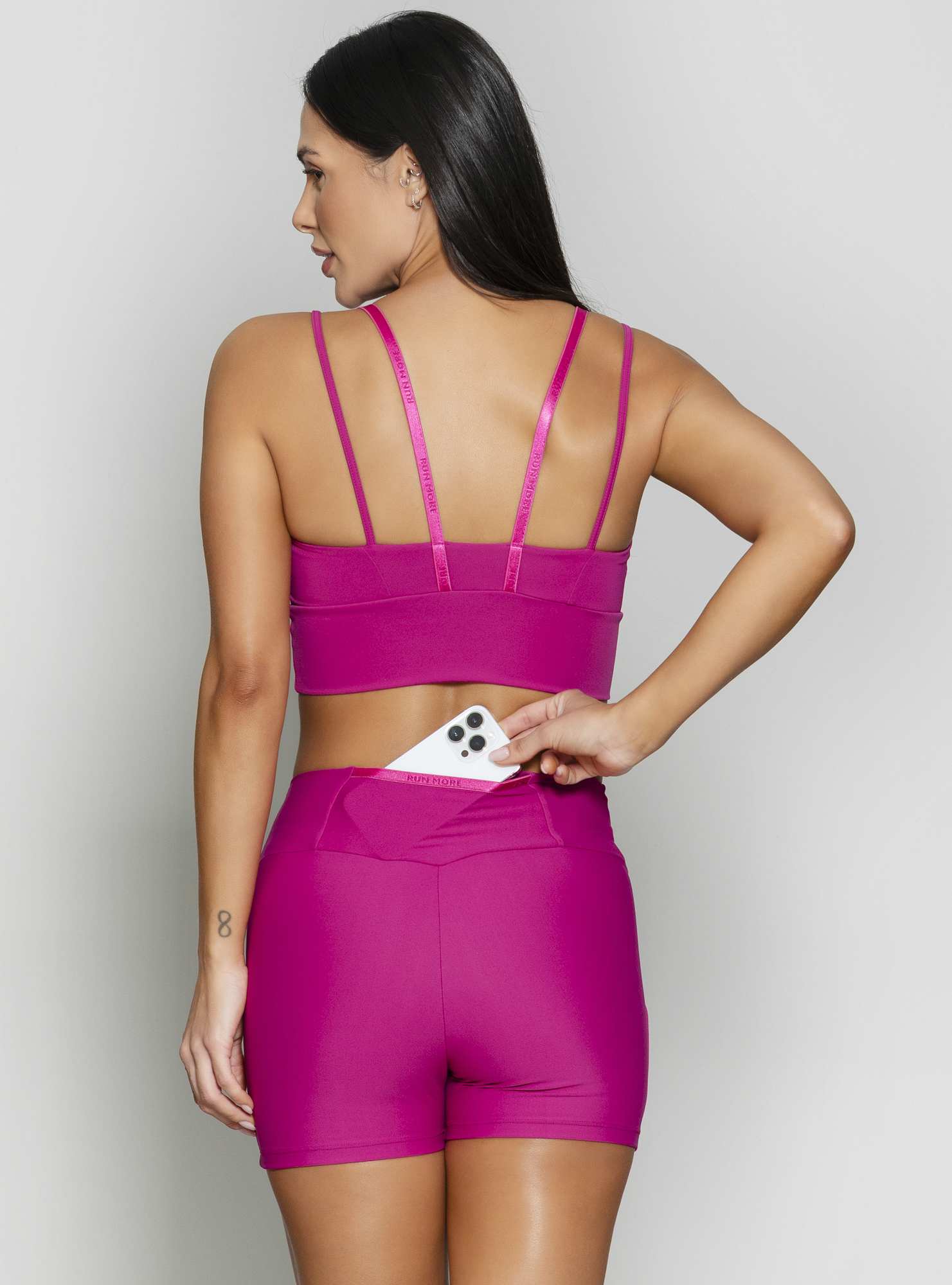 Short Com Bolso Trainning Rosa 89