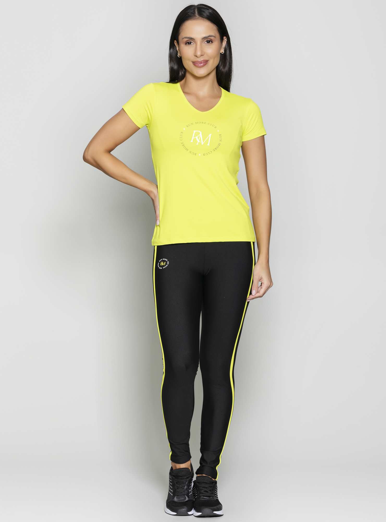 Baby Look Match Point Verde 03 / Branco