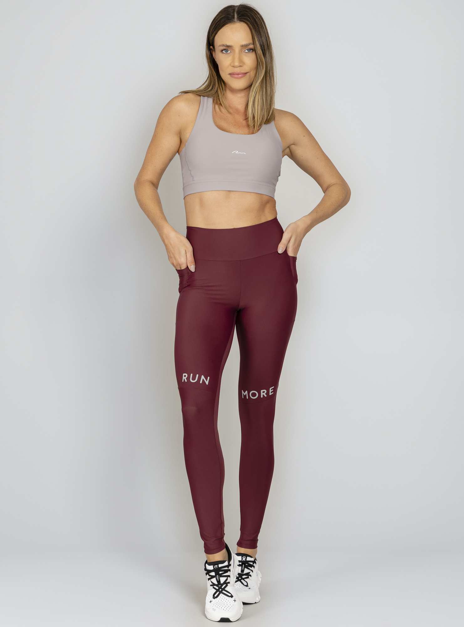 Legging Blocking Power Pace Bordo 03