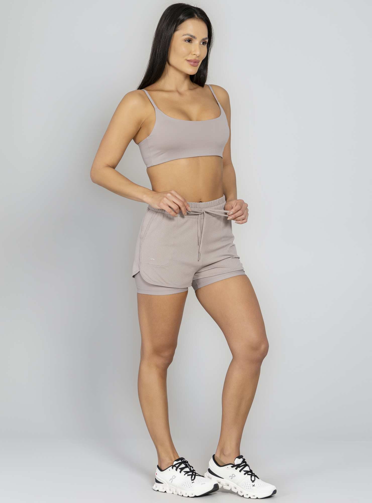 Short Duplo Essencial Cinza 28