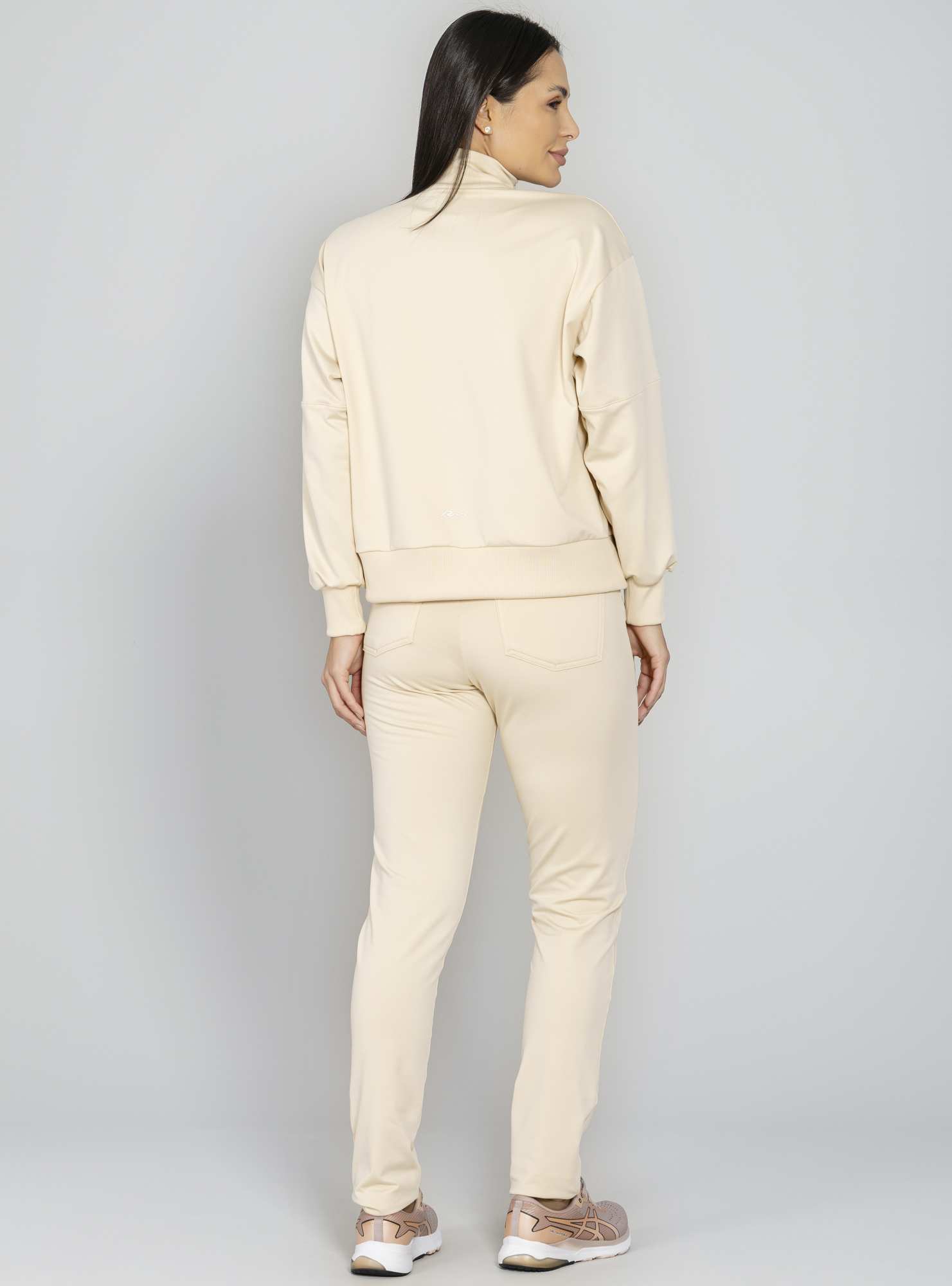 Calça Reta Térmica Comfy Bege 01