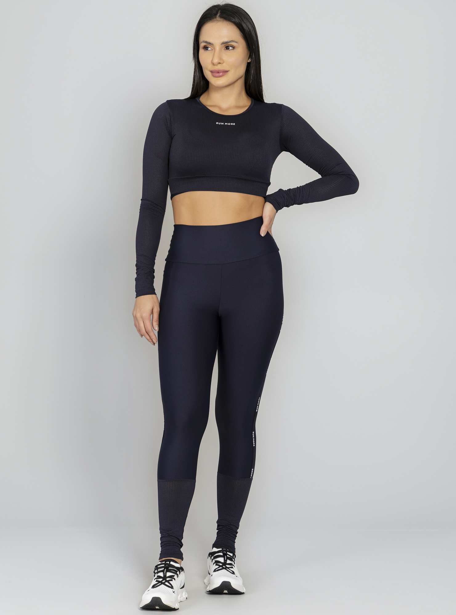 Blusa Cropped Highlines Preto
