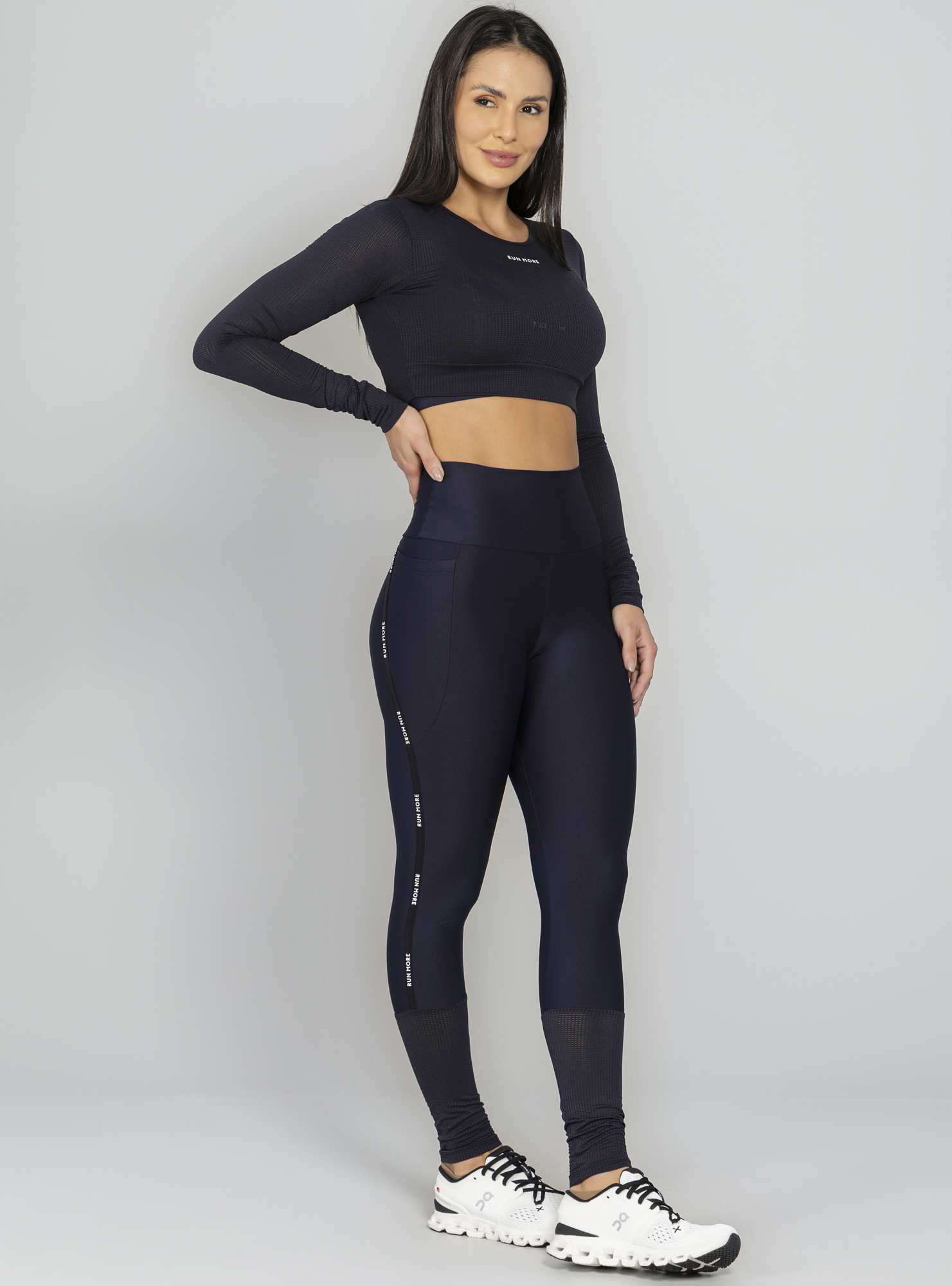 Blusa Cropped Highlines Preto