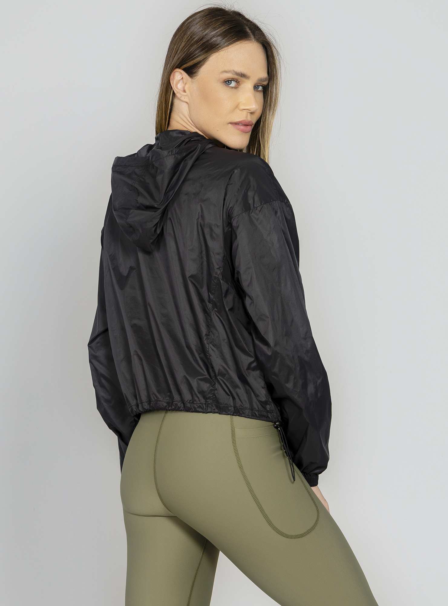 Jaqueta Corta-Vento Street Flow Preto