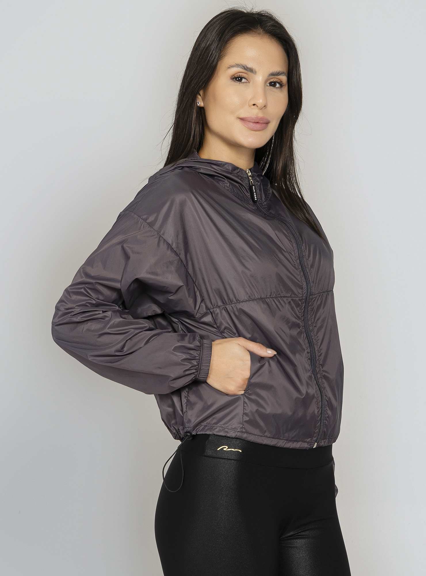 Jaqueta Corta-Vento Street Flow Cinza 65