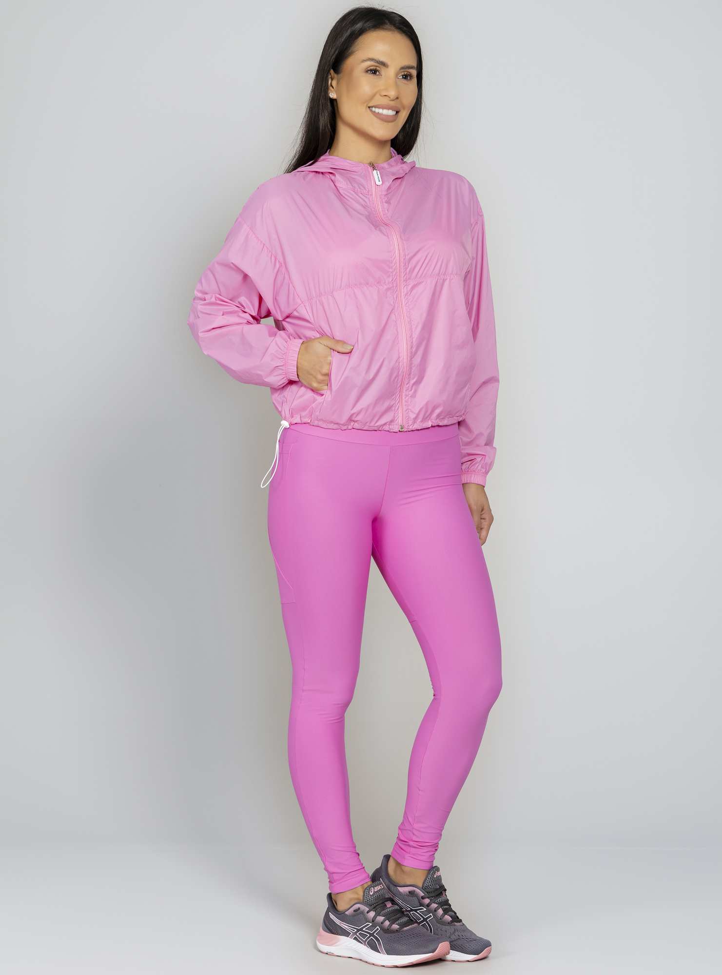 Jaqueta Corta-Vento Street Flow Rosa 16