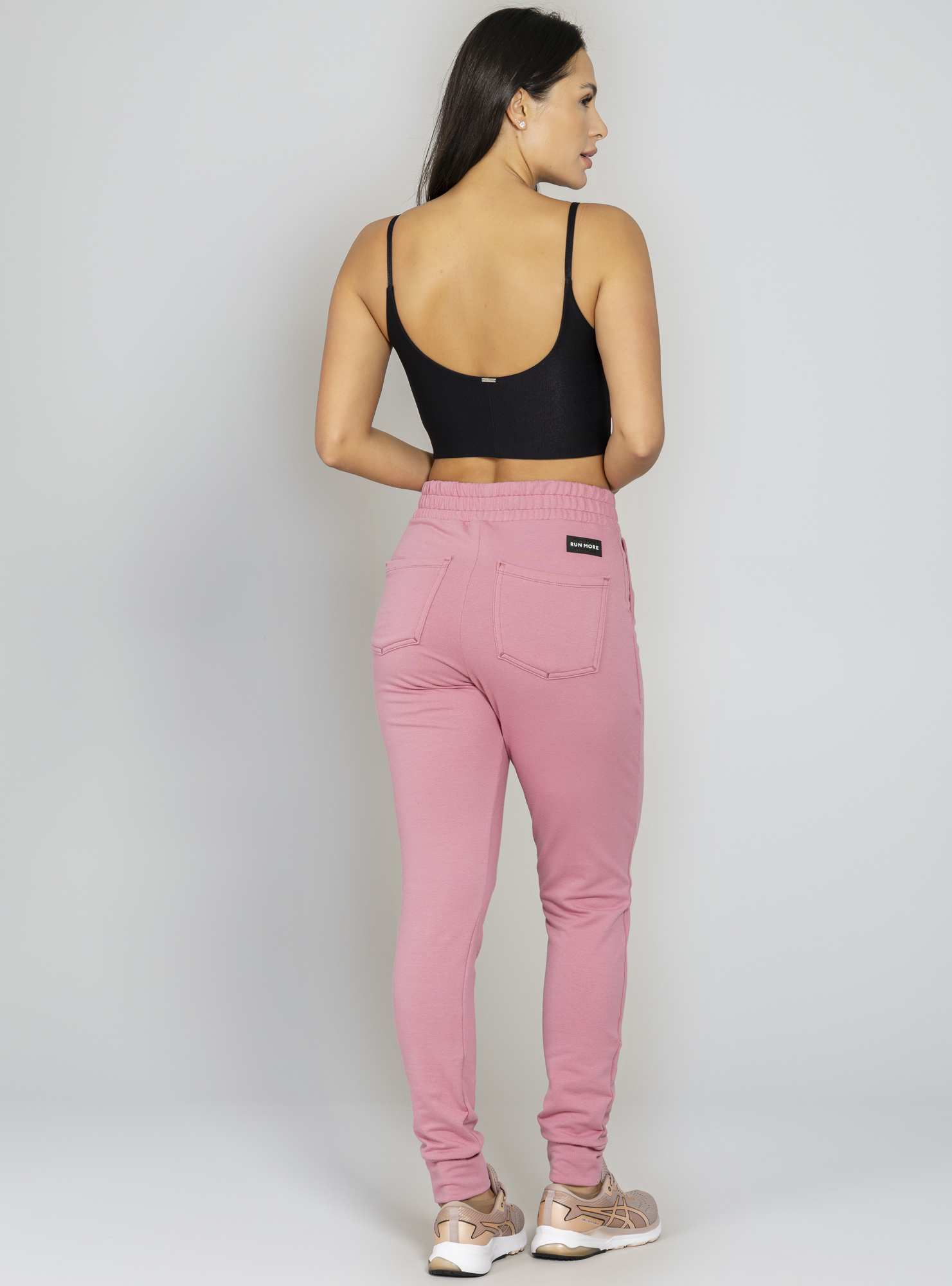 Calça Jogger Moletinho Comfy Rosa 24