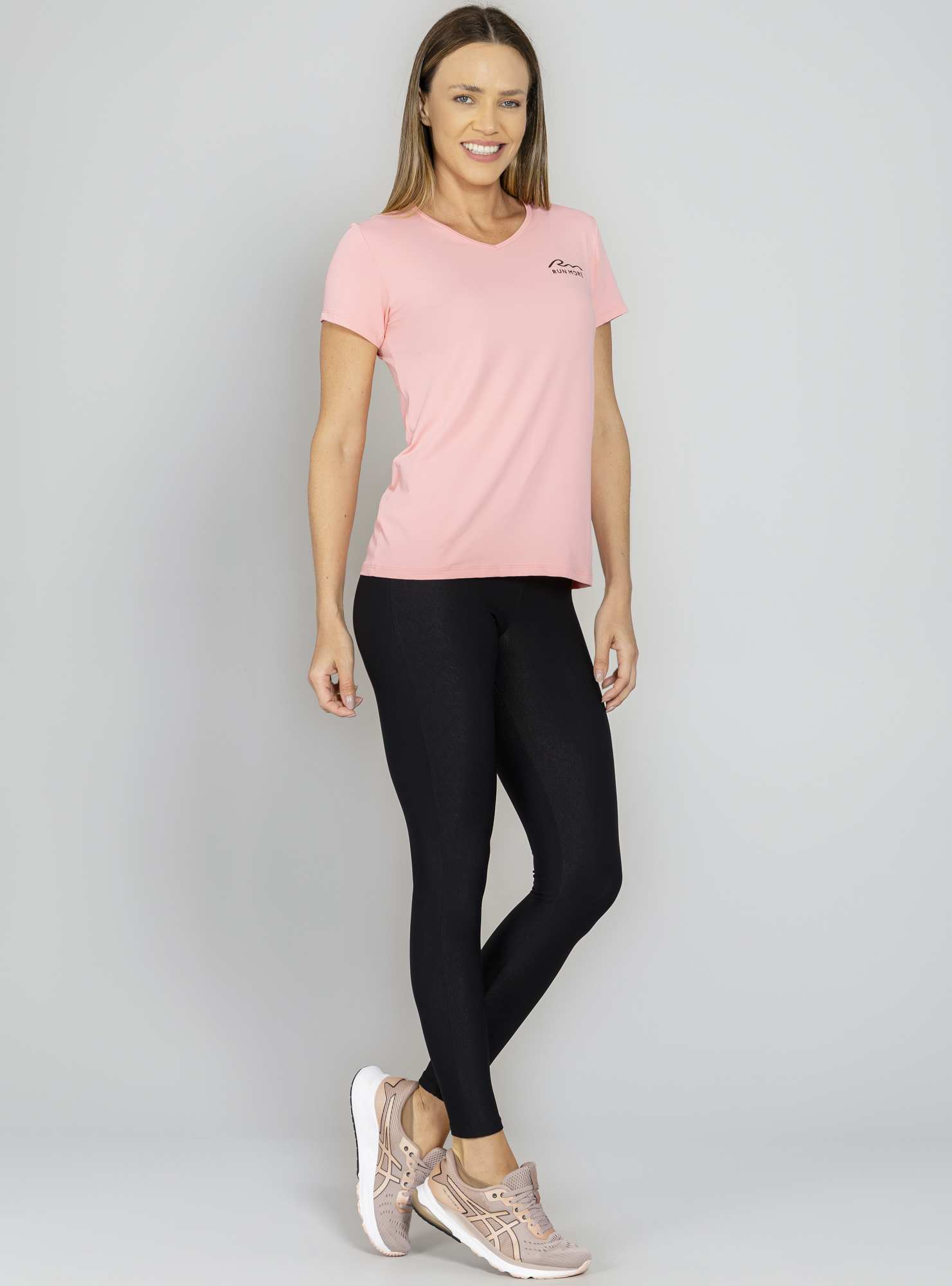 T-Shirt Essencial Rosa 39 / Preto