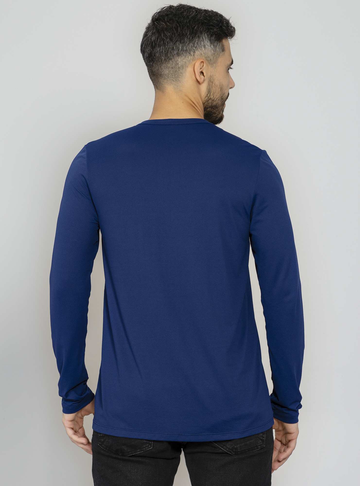 Camiseta Manga Longa Essencial Azul 02