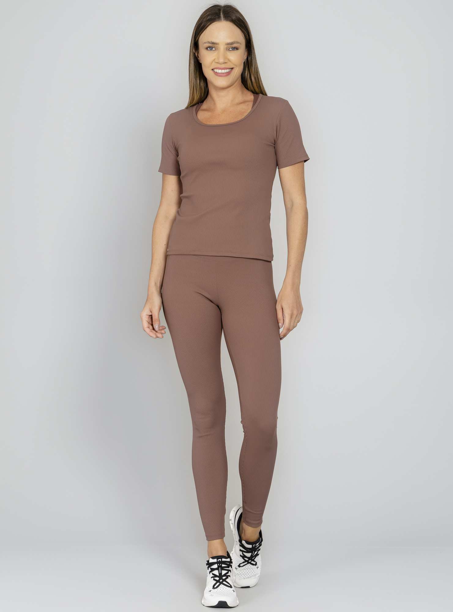 Blusa Canelada Marrom 06