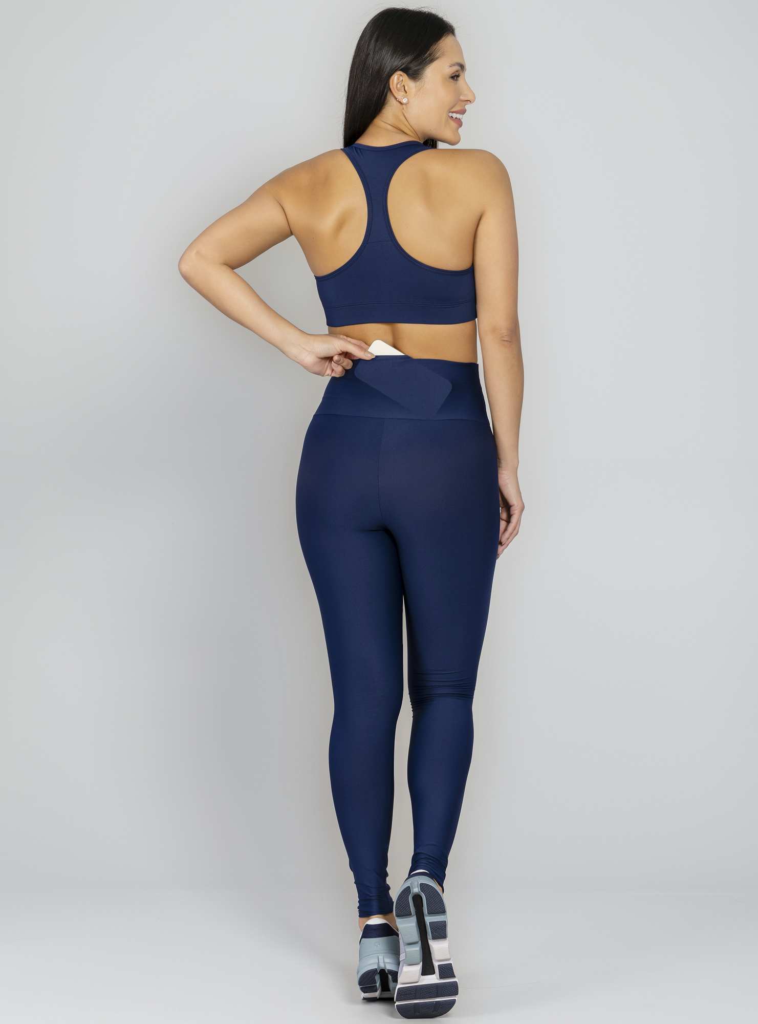 Legging Cintura Alta Essencial Azul 21