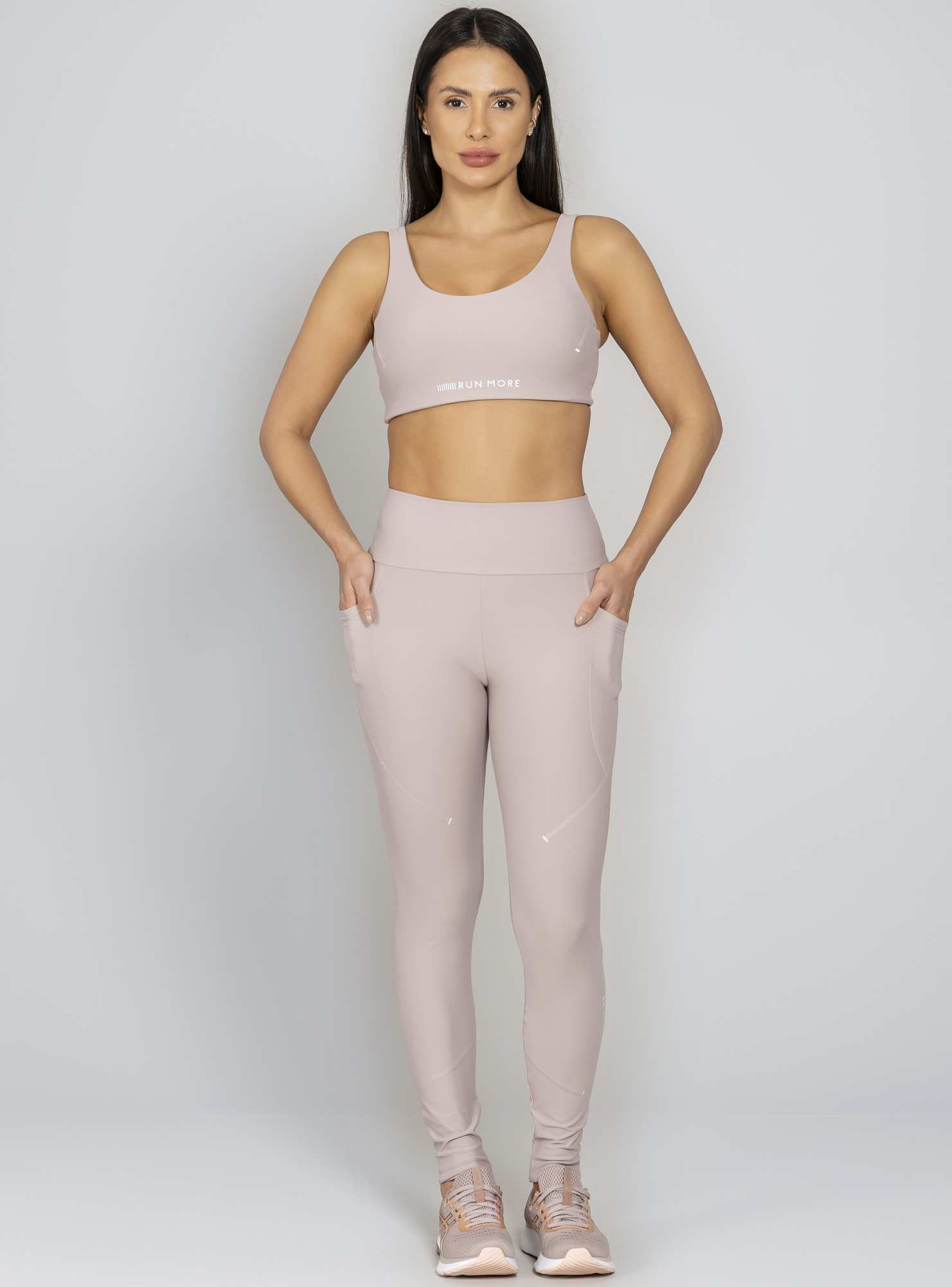 Legging Pontos De Luz Bege 06