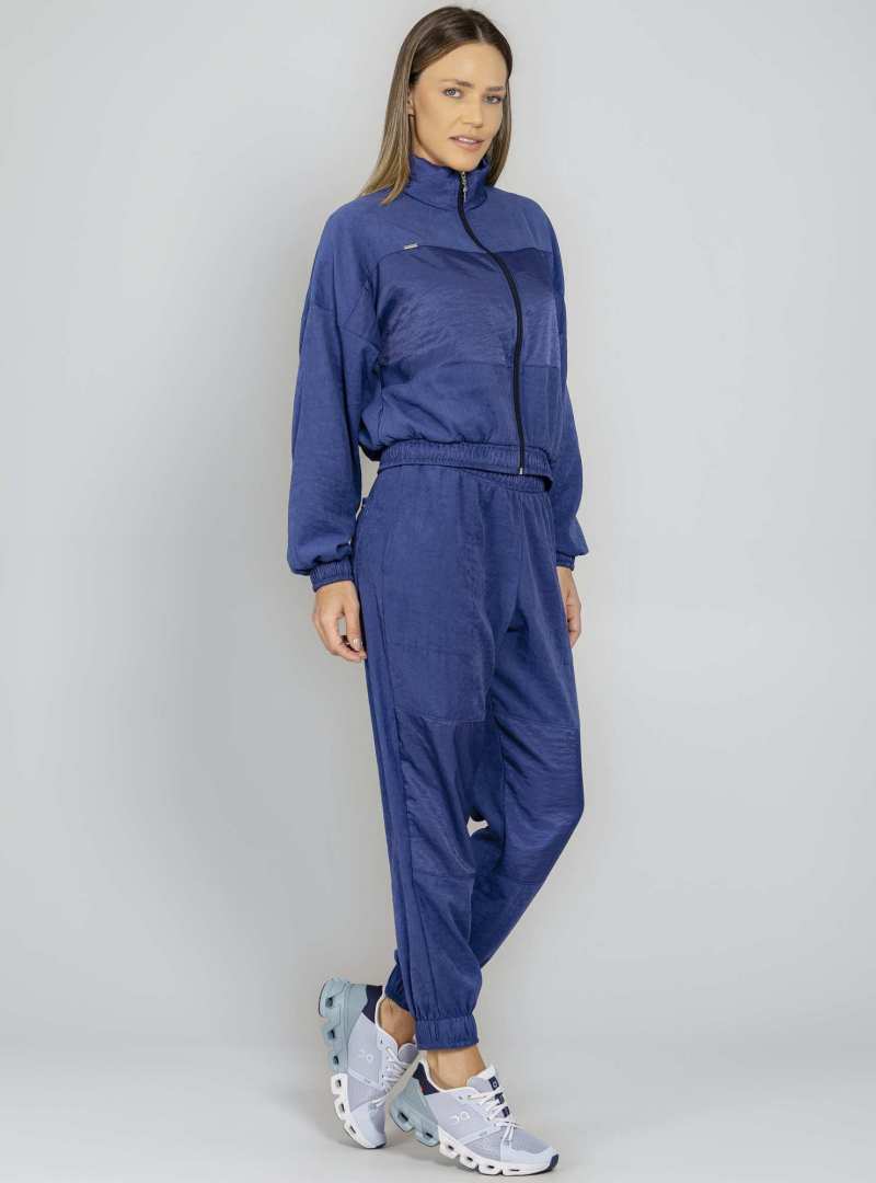 Jaqueta Bomber Relaxed Sporty Azul 07