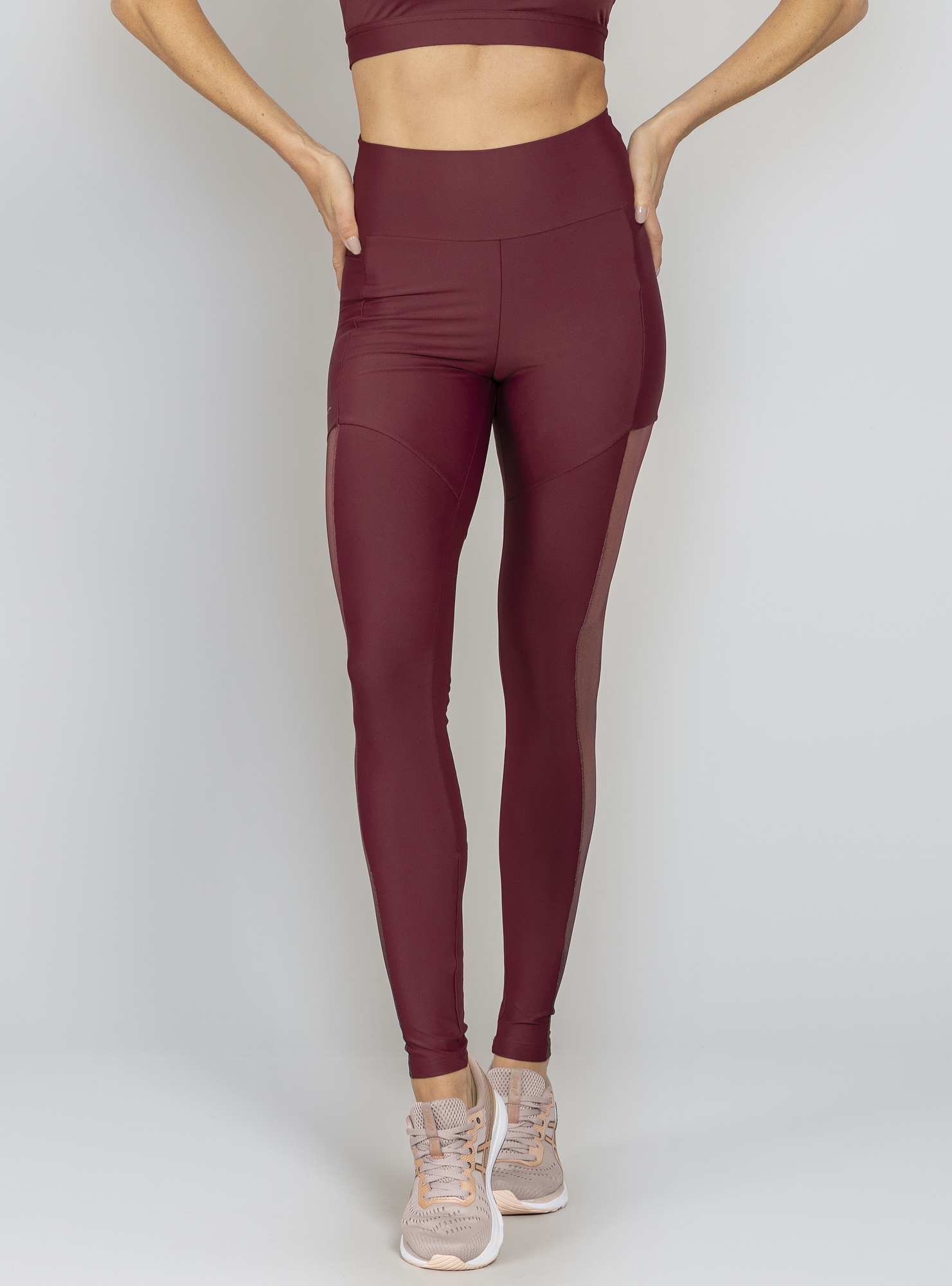 Legging Blocking Tule Bordo 03 / Su 137