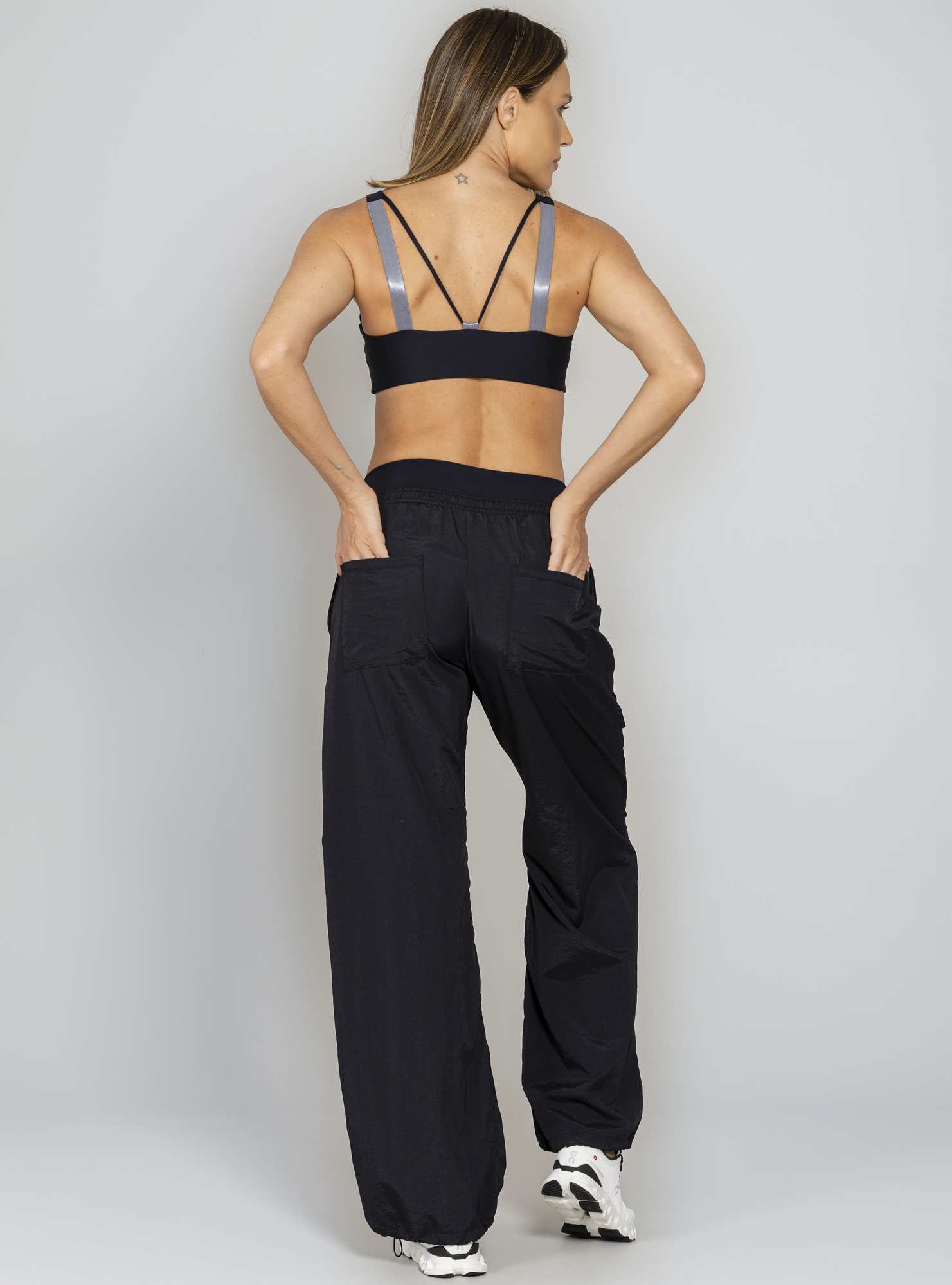 Calça Wide Leg Stylish Preto