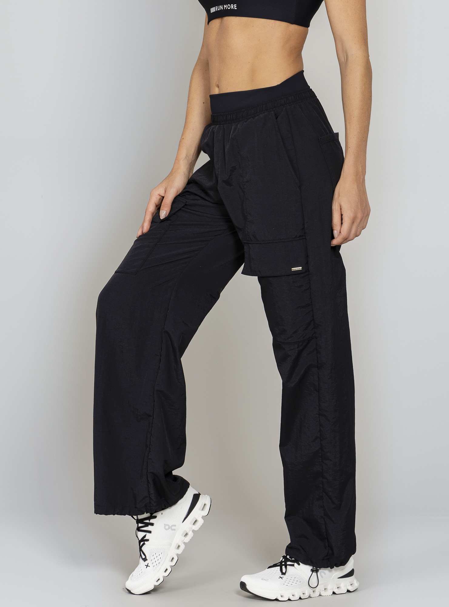 Calça Wide Leg Stylish Preto