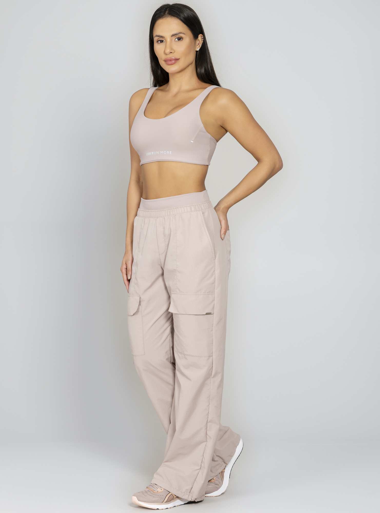 Calça Wide Leg Stylish Bege 06