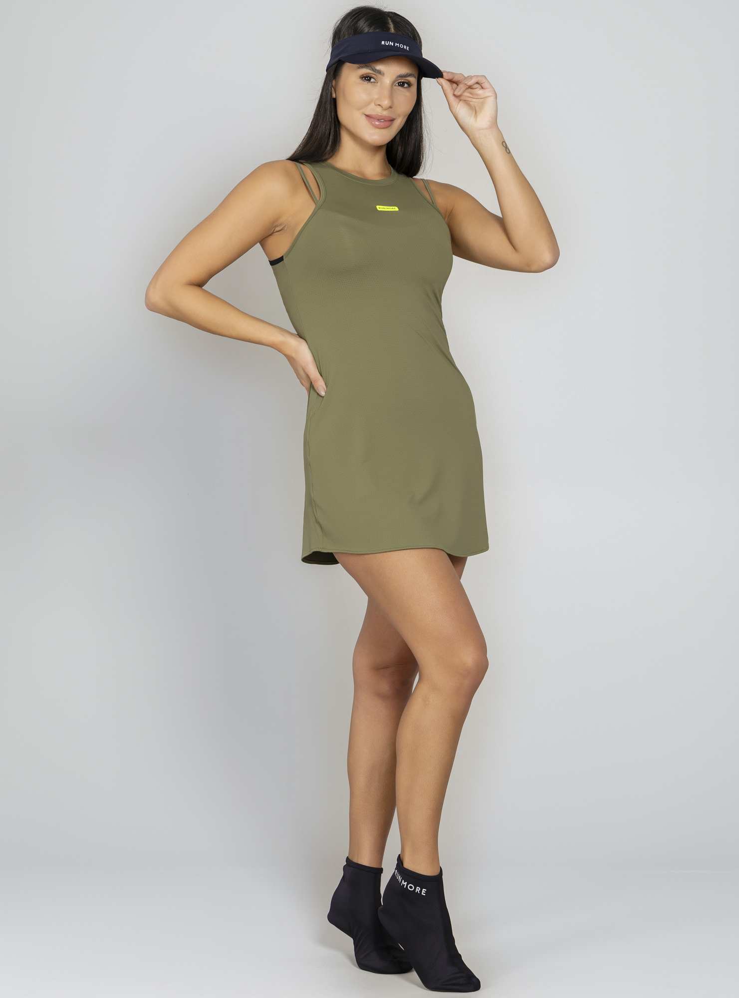 Vestido Nadador Verde 20 / Preto