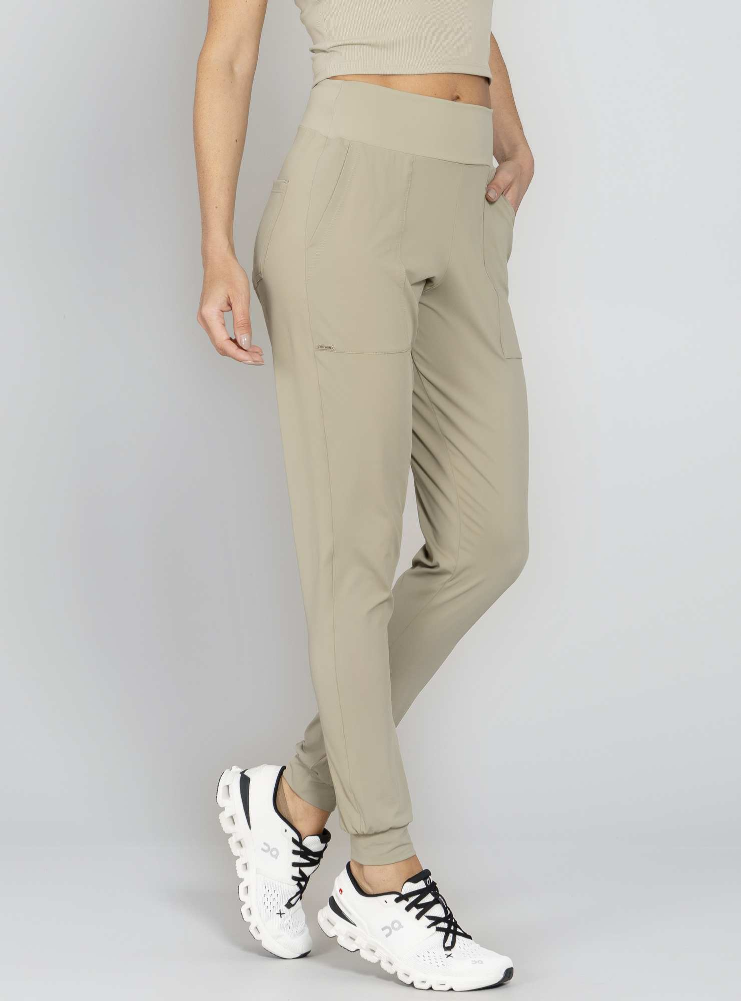 Calça Canelada Blend Verde 24