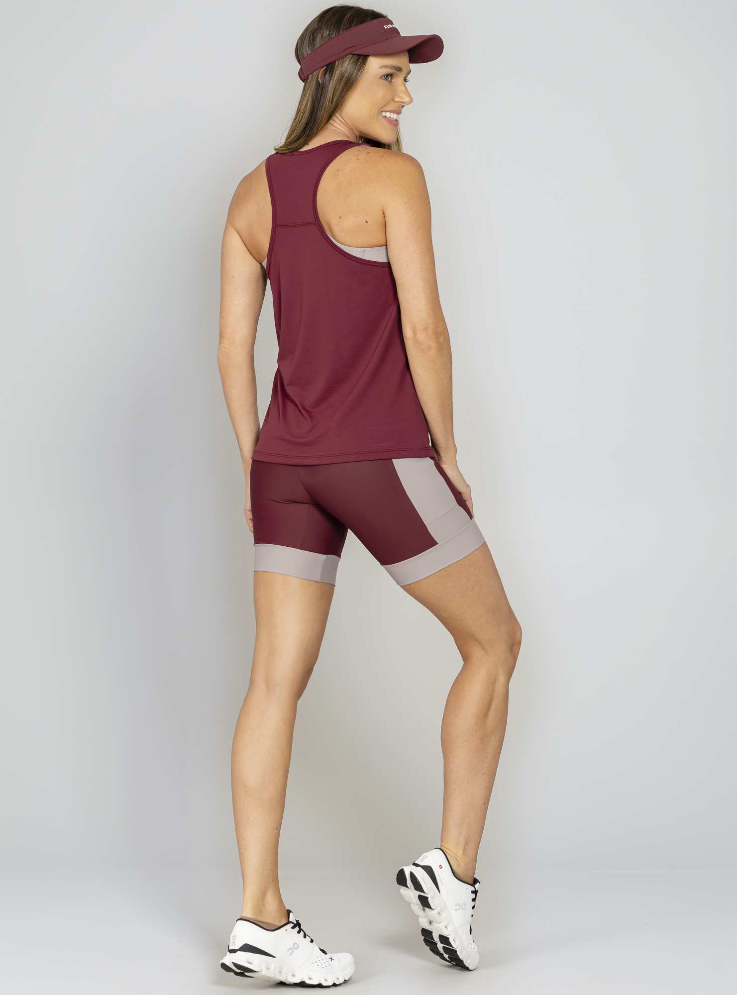 Regata Corredora Power Pace Bordo 03 / Cinza 28