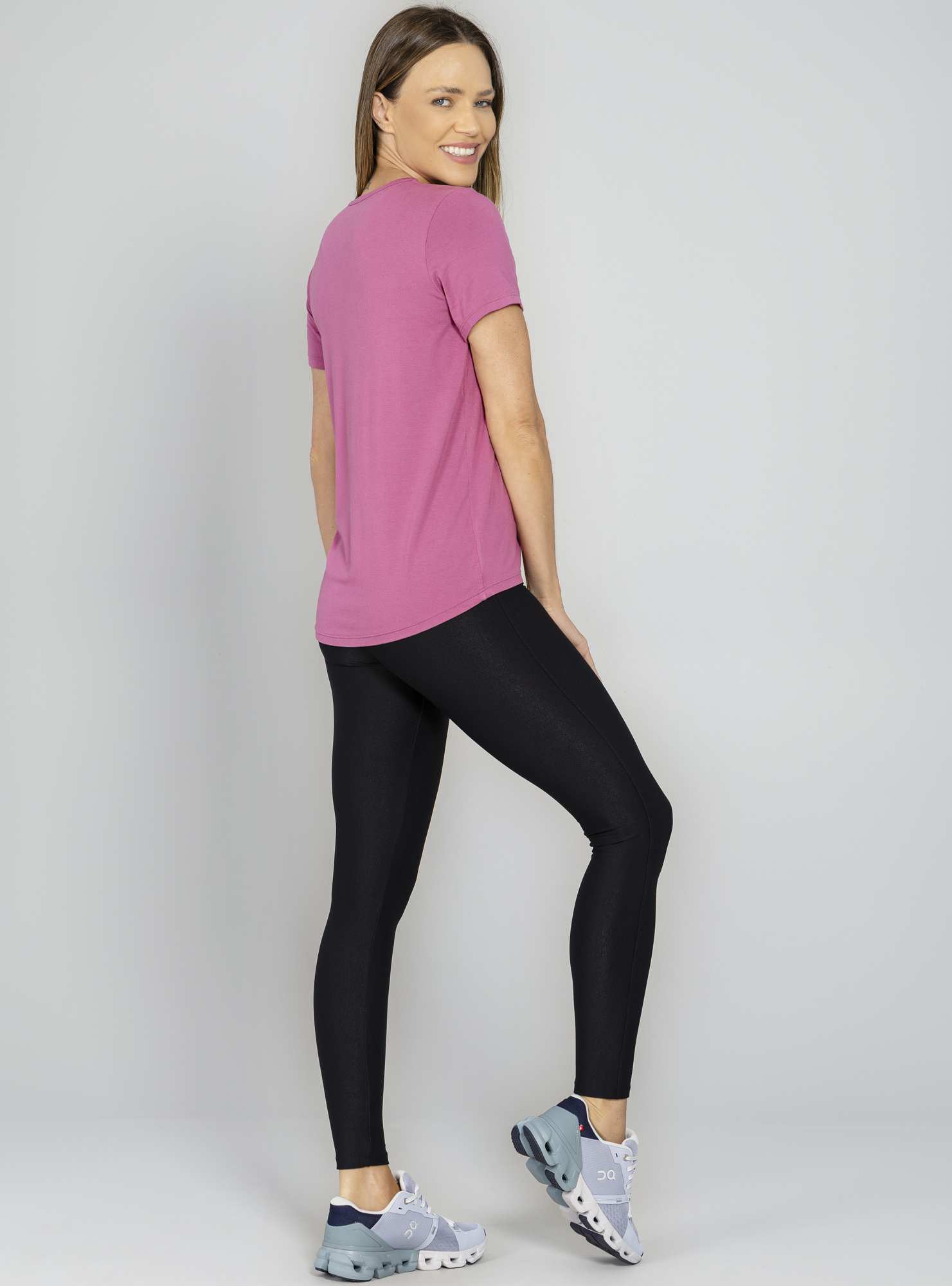 Blusa Alongada Malha Viscose Rosa 27