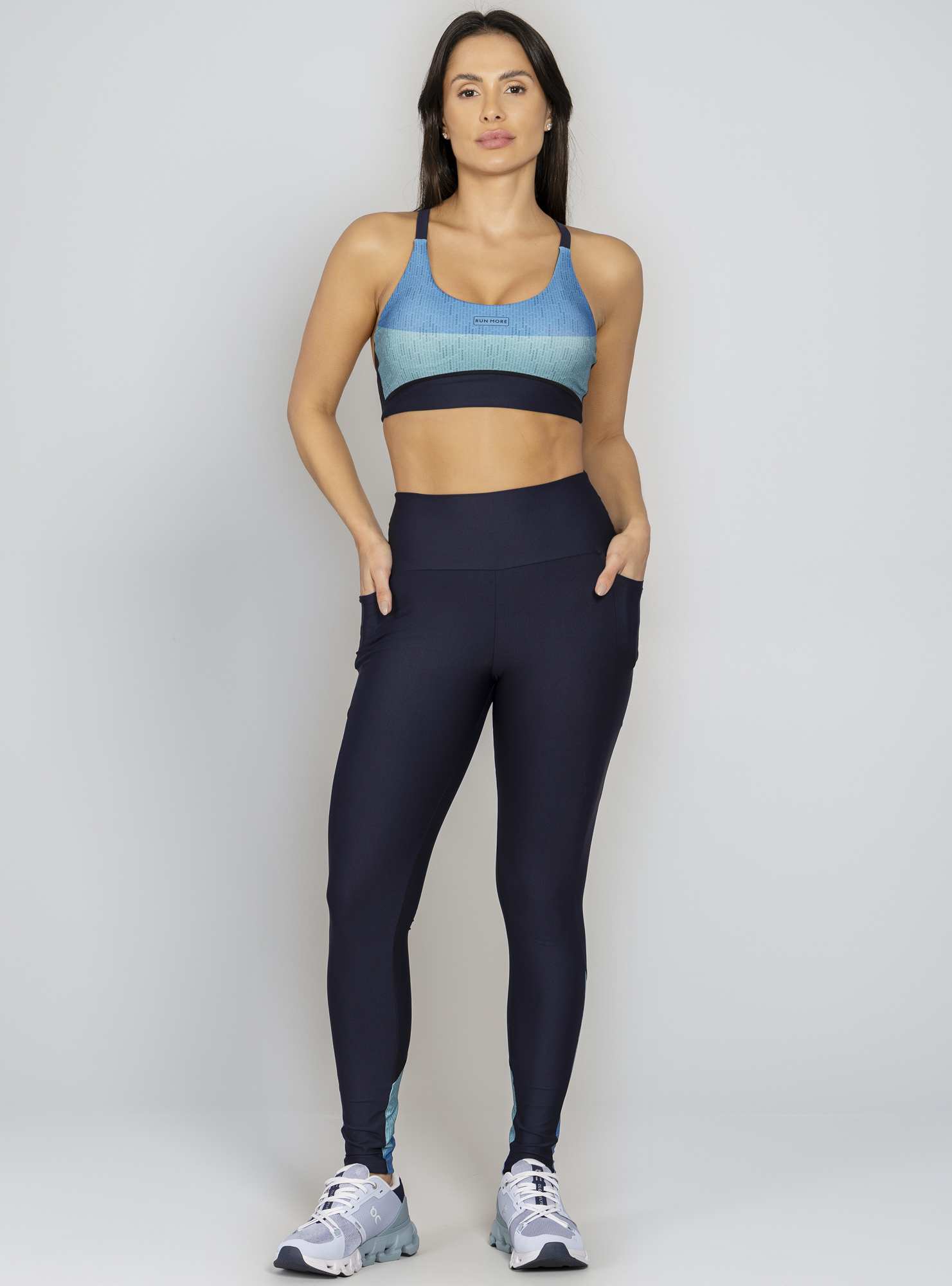 Legging com Bolso Color Fusion Preto / Su 136