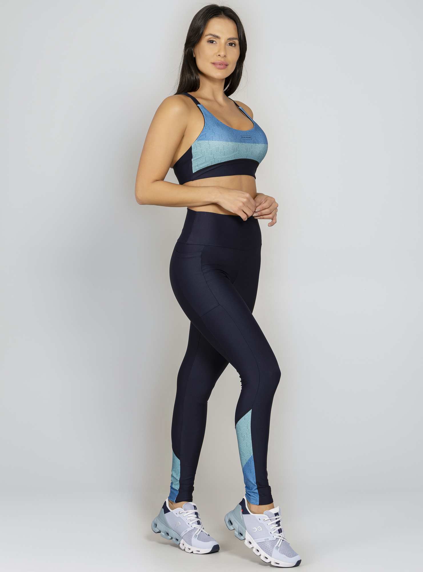 Legging com Bolso Color Fusion Preto / Su 136
