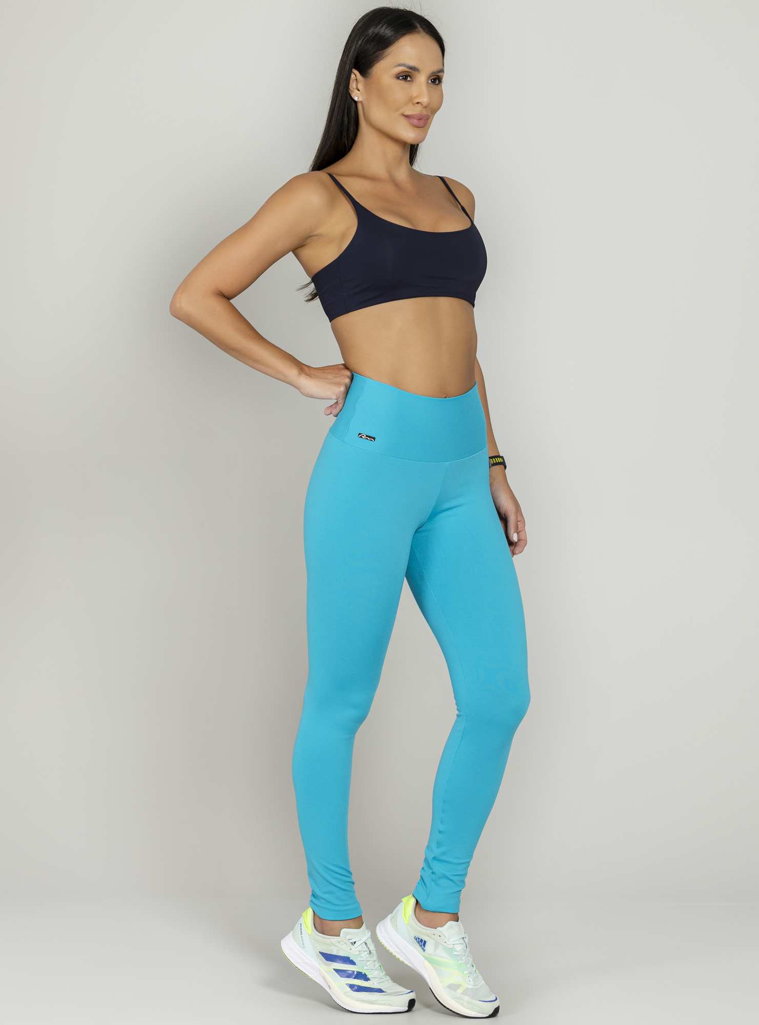 Legging Cós Alto Essencial Azul 04