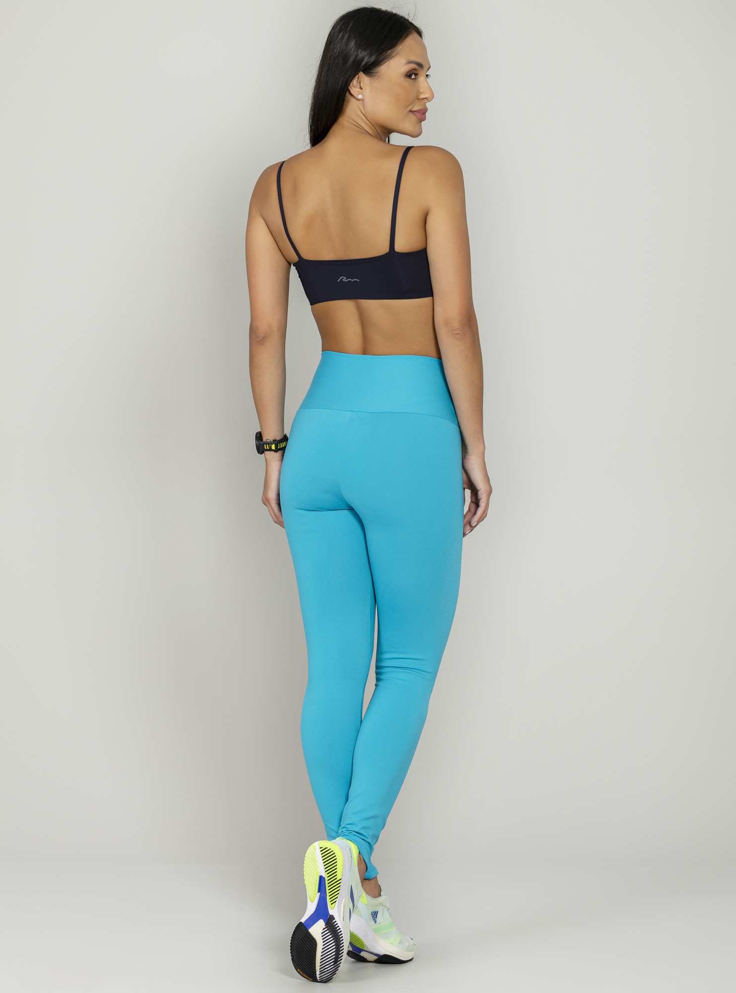 Legging Cós Alto Essencial Azul 04