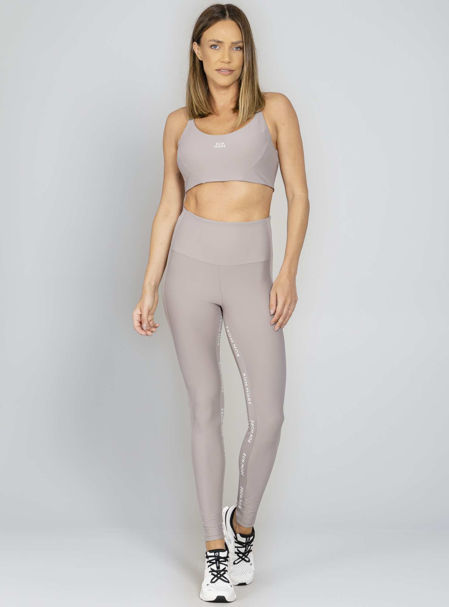 Legging Barriga Zero Essencial Cinza 28 / Branco