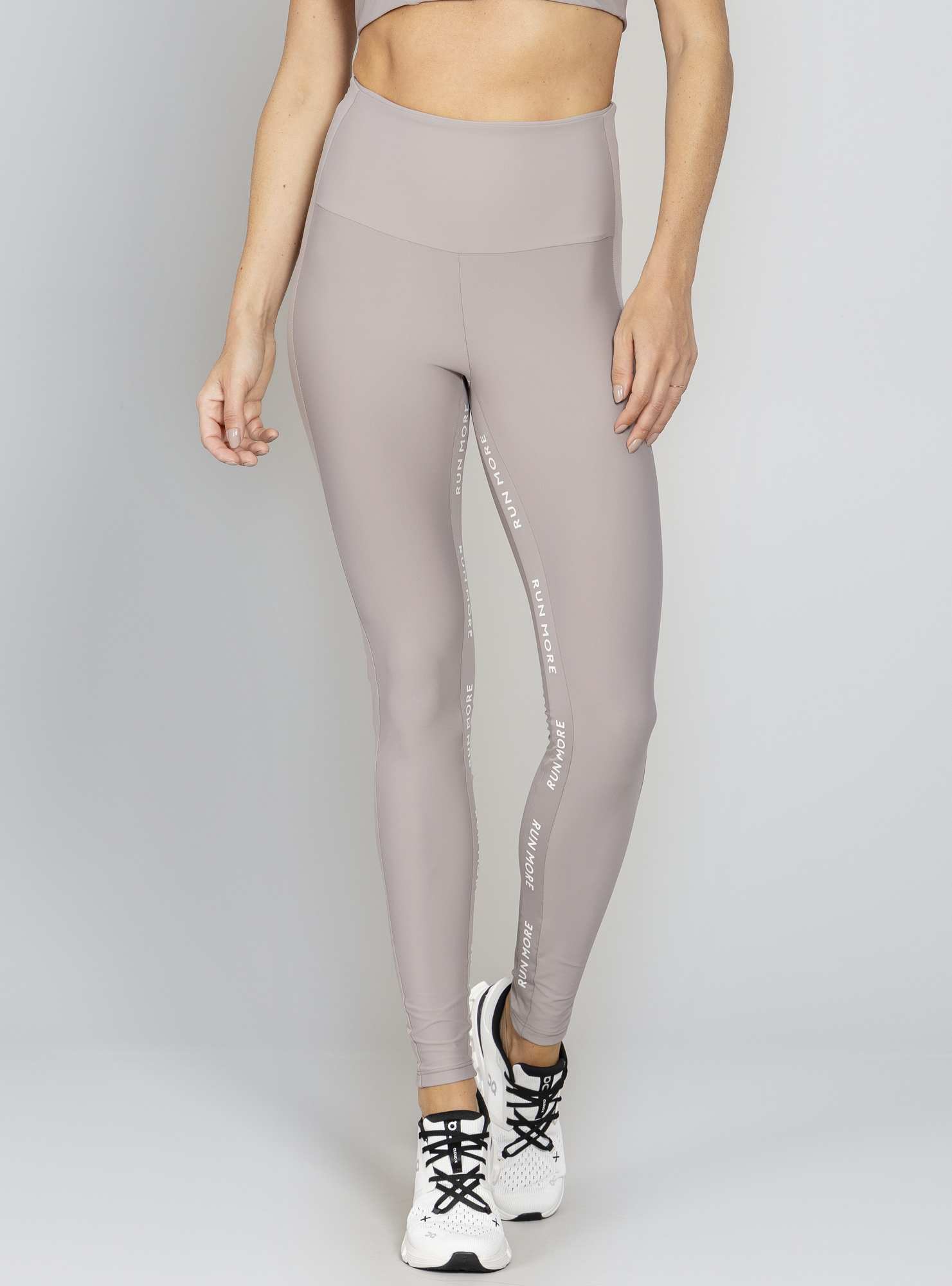 Legging Barriga Zero Essencial Cinza 28 / Branco