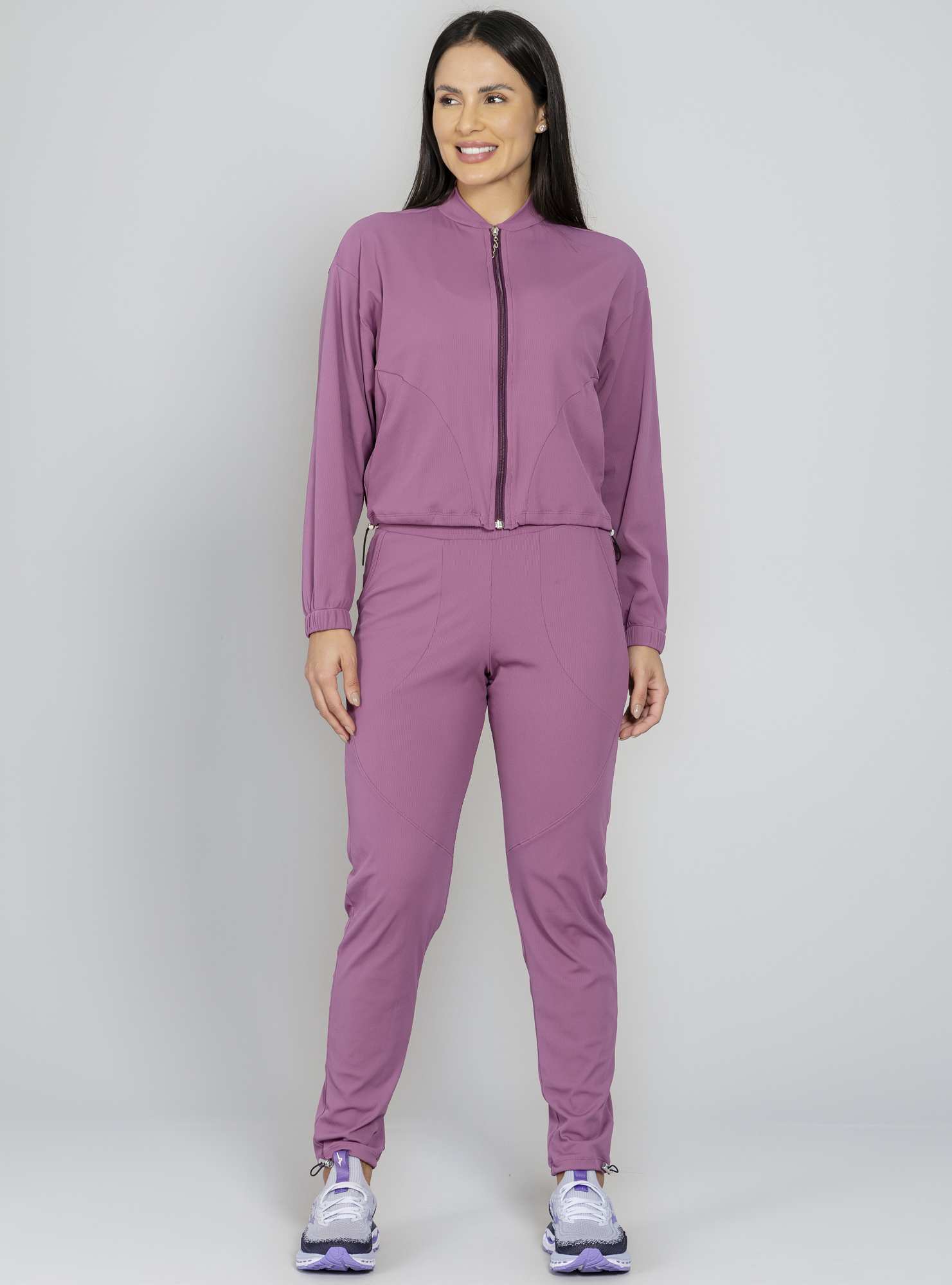 Jaqueta Canelada Blend Roxo 25