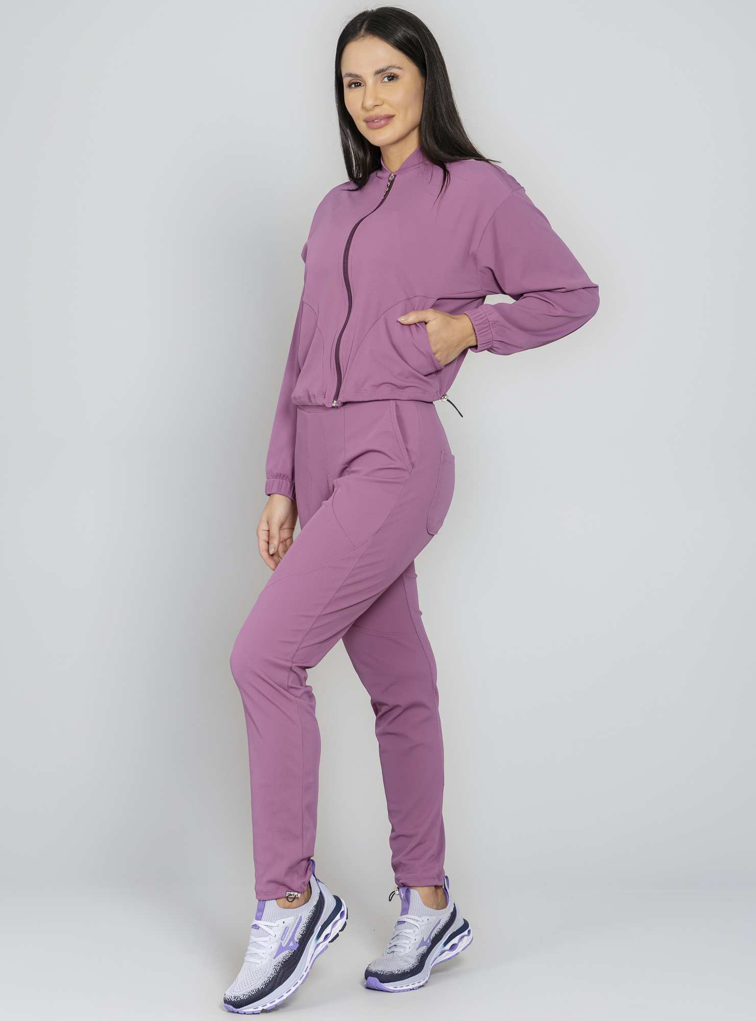 Jaqueta Canelada Blend Roxo 25