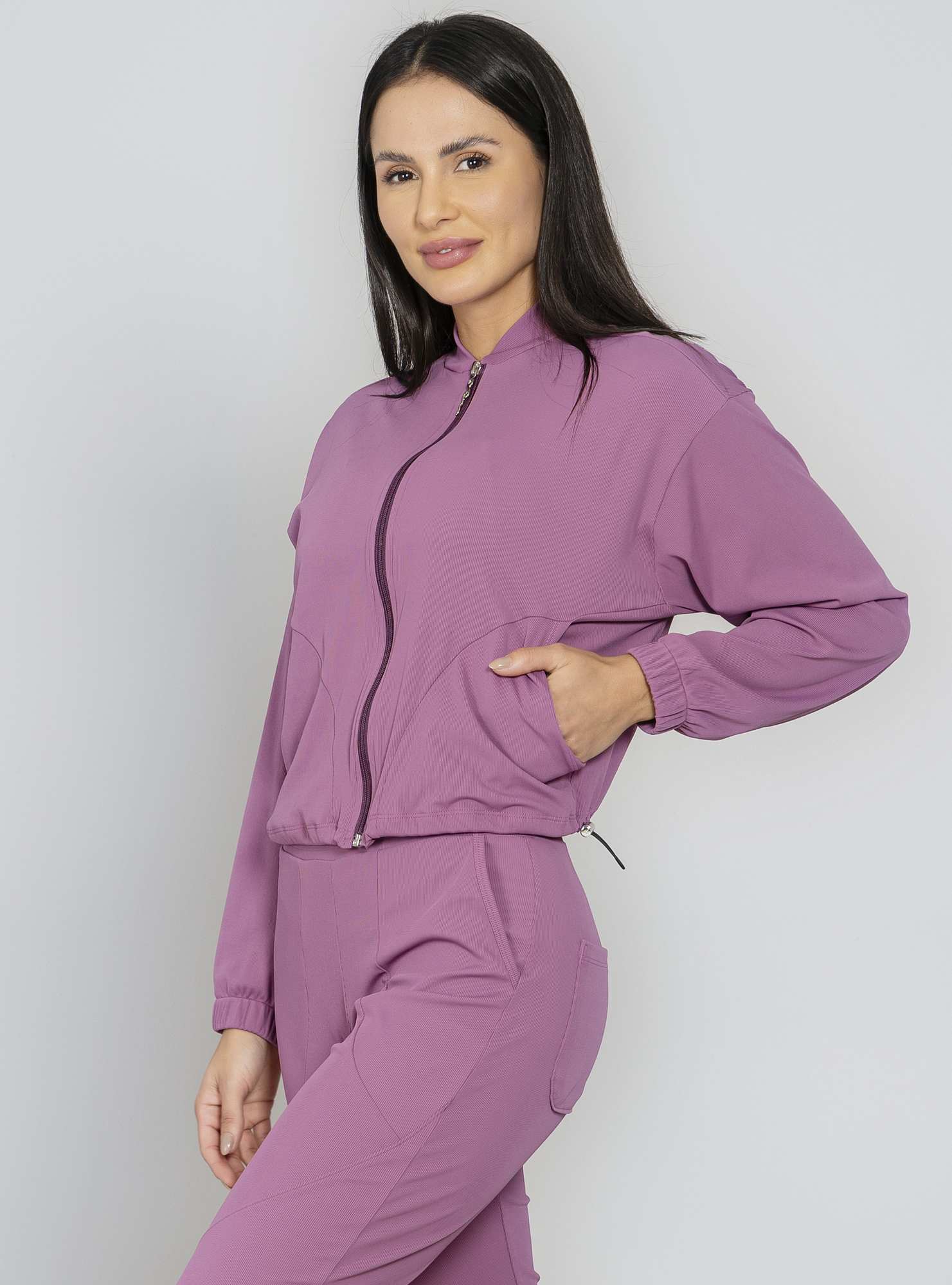 Jaqueta Canelada Blend Roxo 25