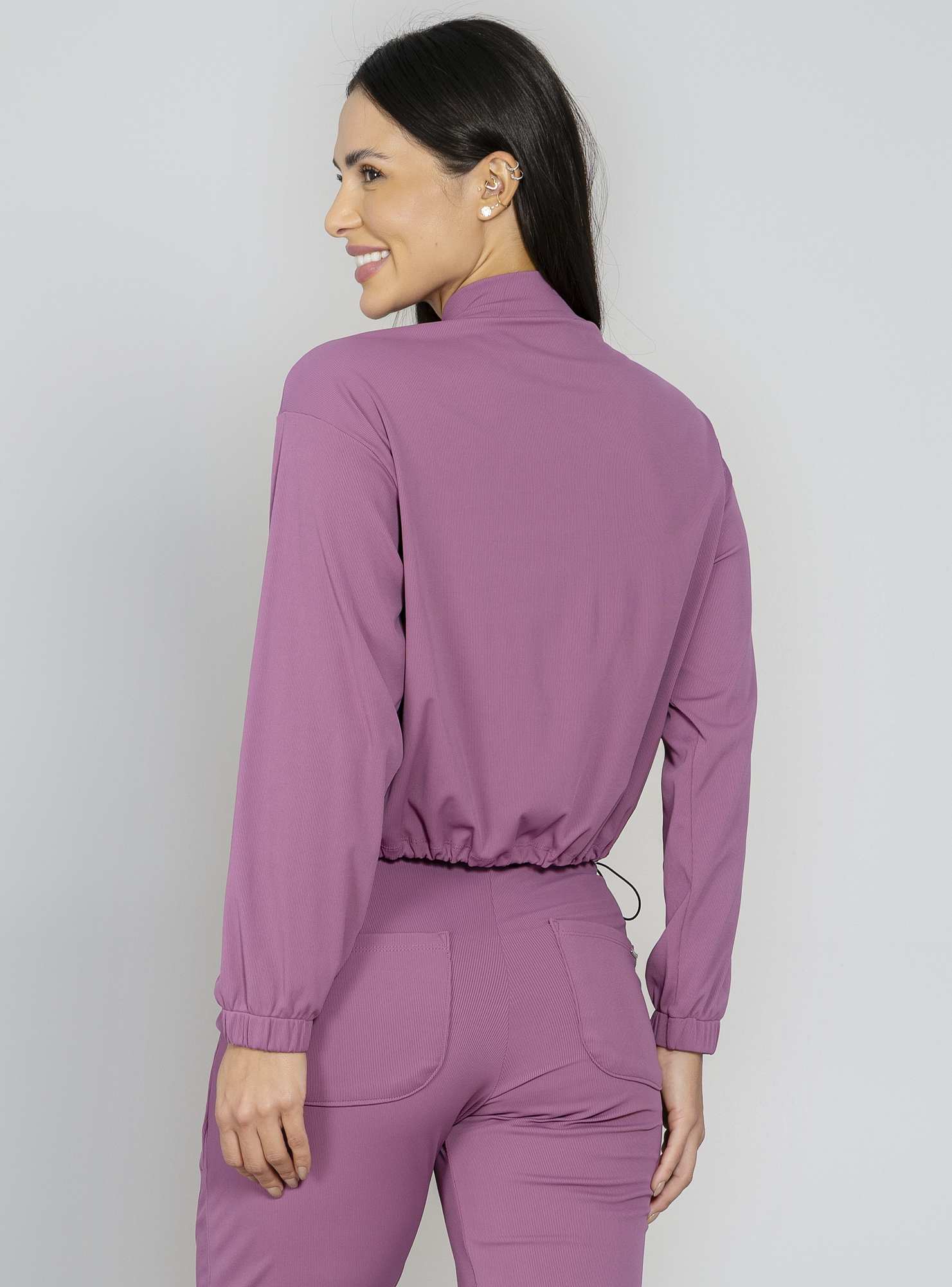 Jaqueta Canelada Blend Roxo 25