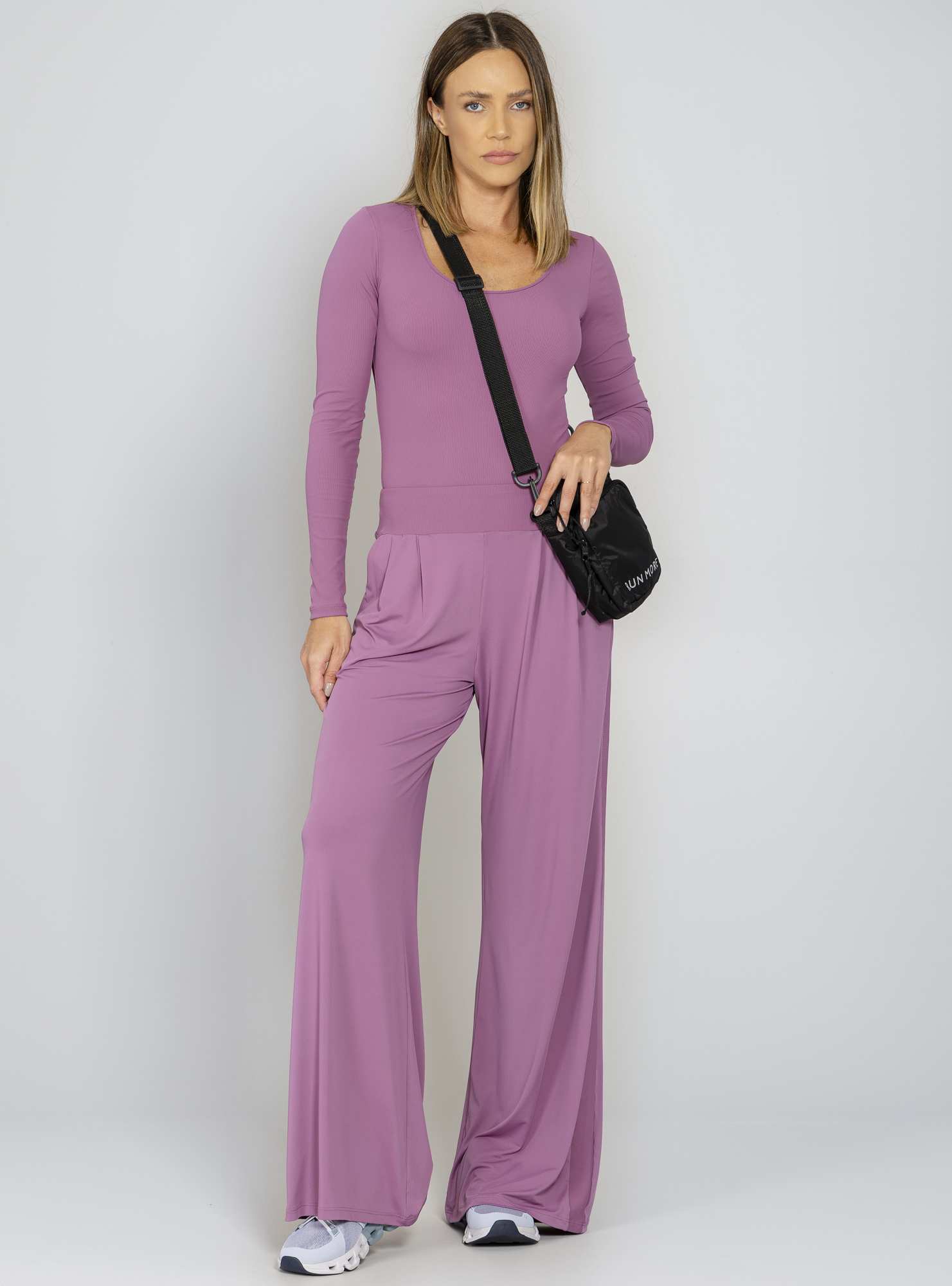 Calça Pantalona Blend Roxo 25