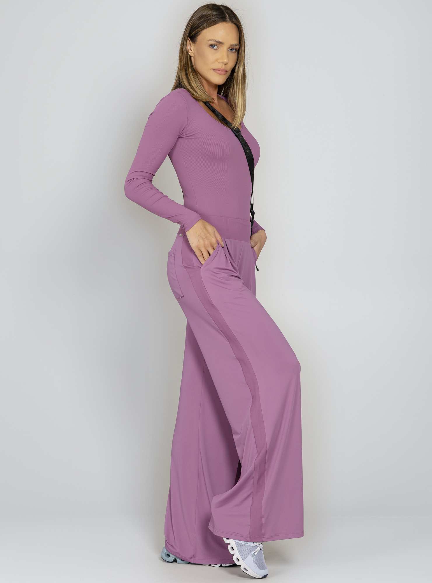 Calça Pantalona Blend Roxo 25