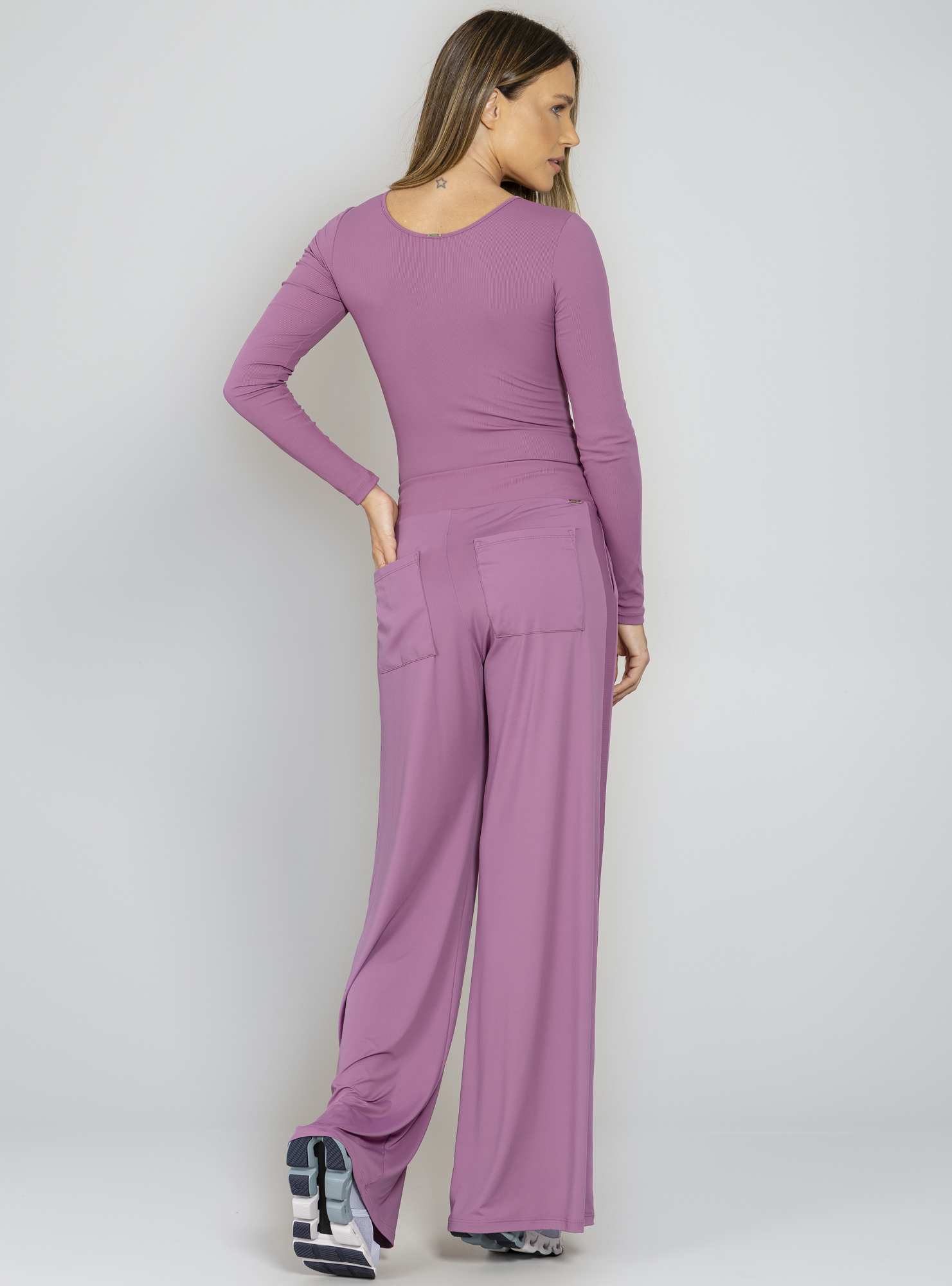 Calça Pantalona Blend Roxo 25