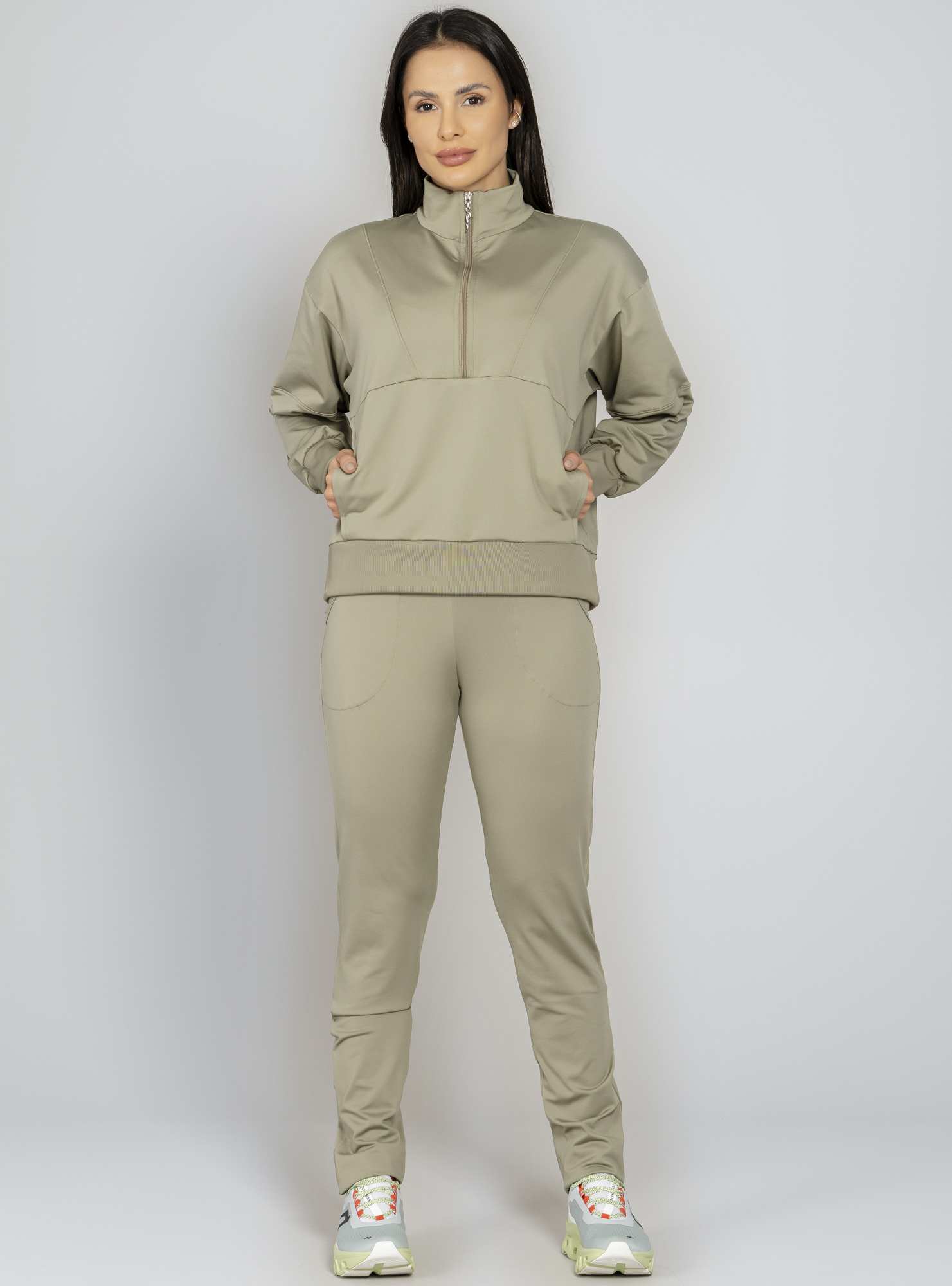 Blusão Térmico Com Zíper Comfy Verde 24