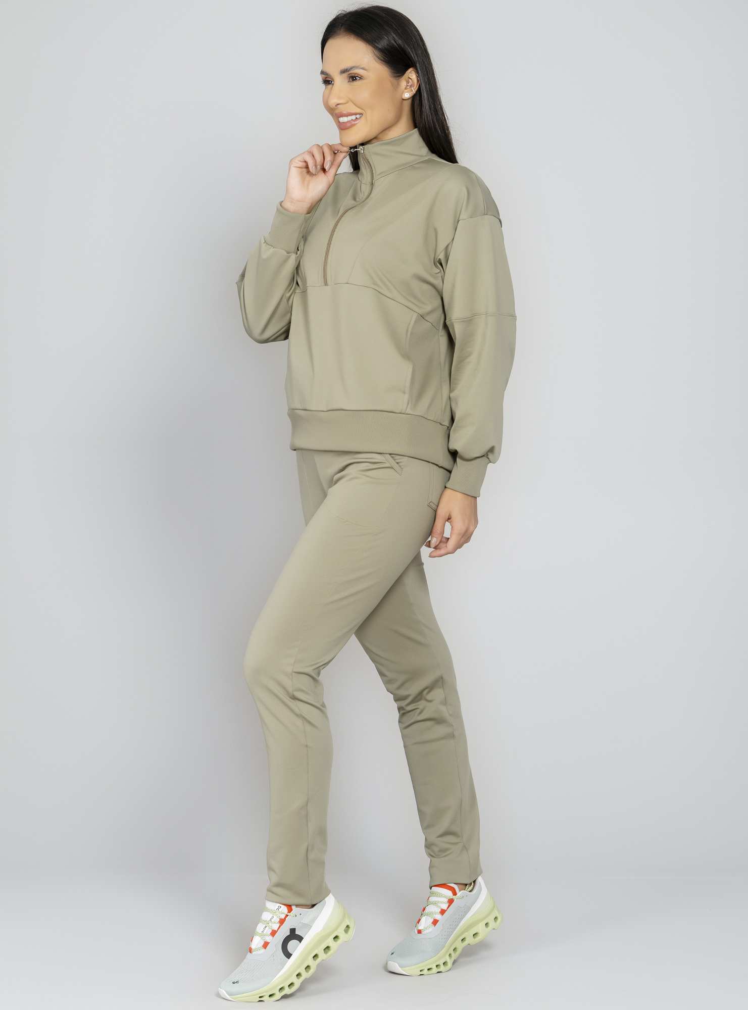 Blusão Térmico Com Zíper Comfy Verde 24