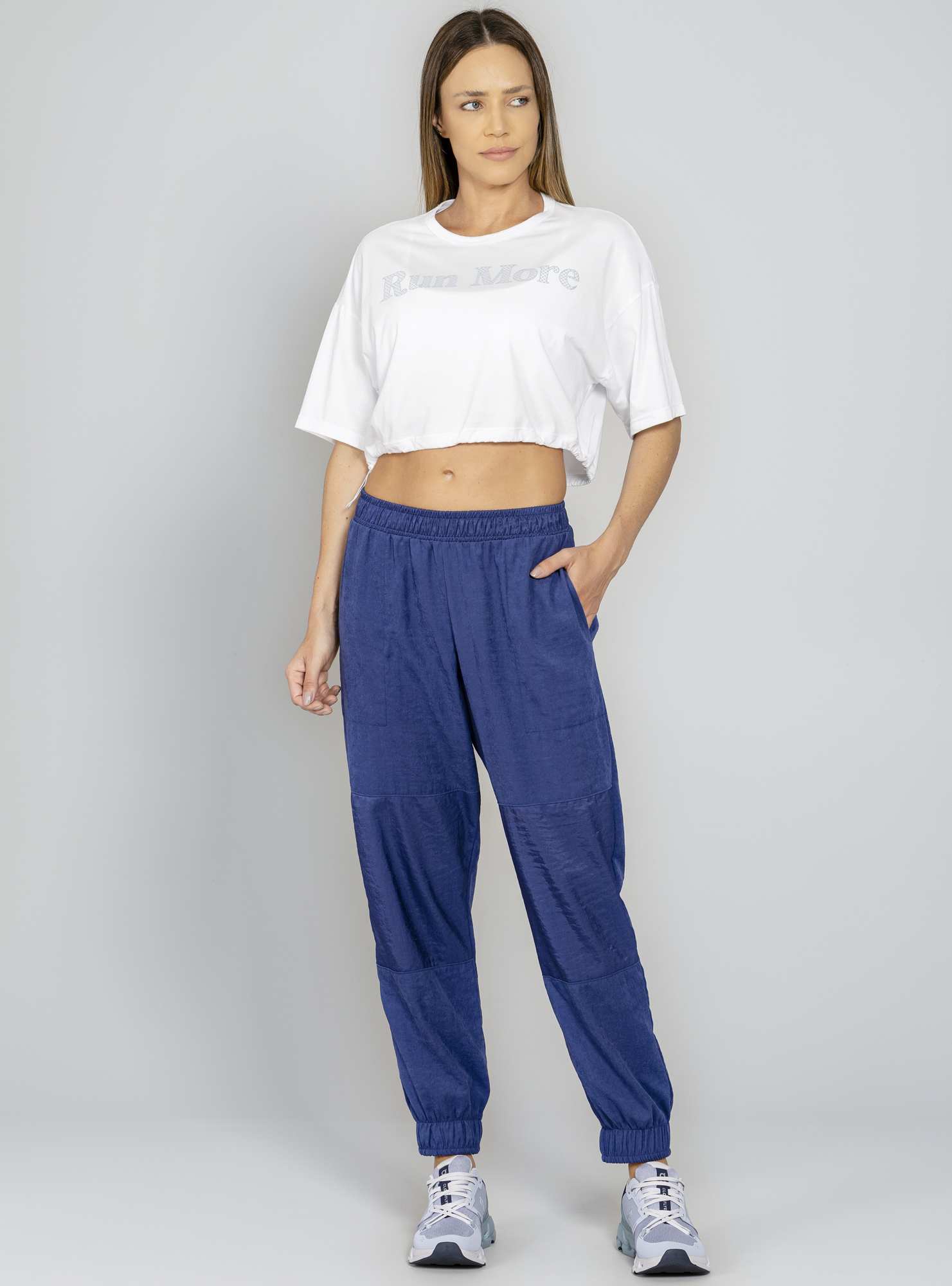 Blusa Relaxed Sporty Branco / Azul 07