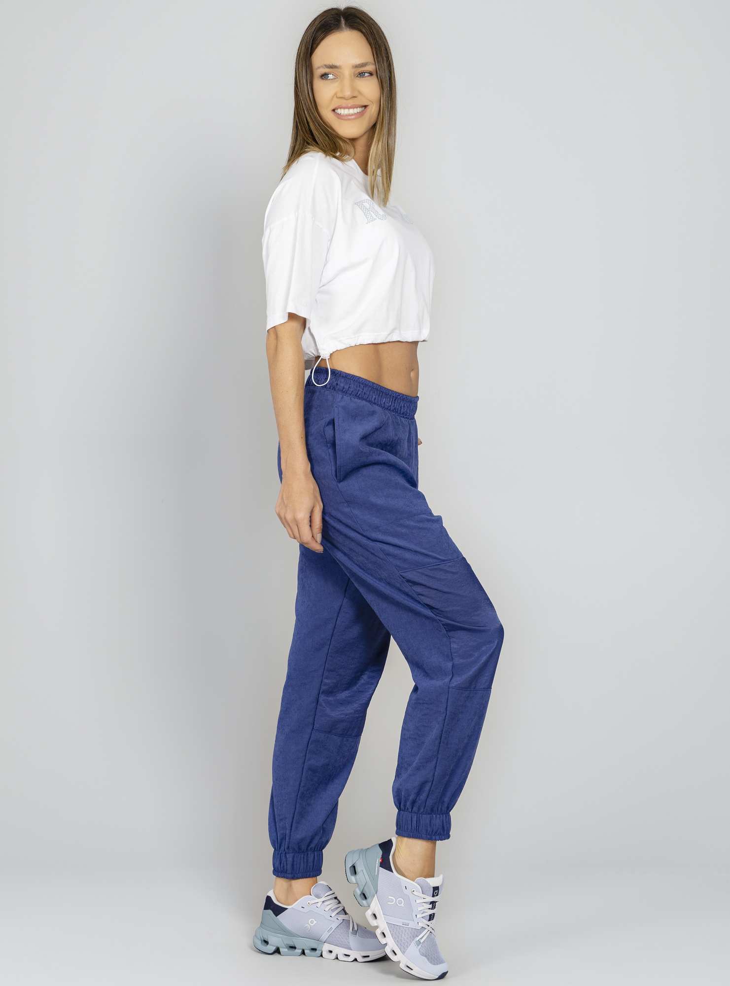Blusa Relaxed Sporty Branco / Azul 07