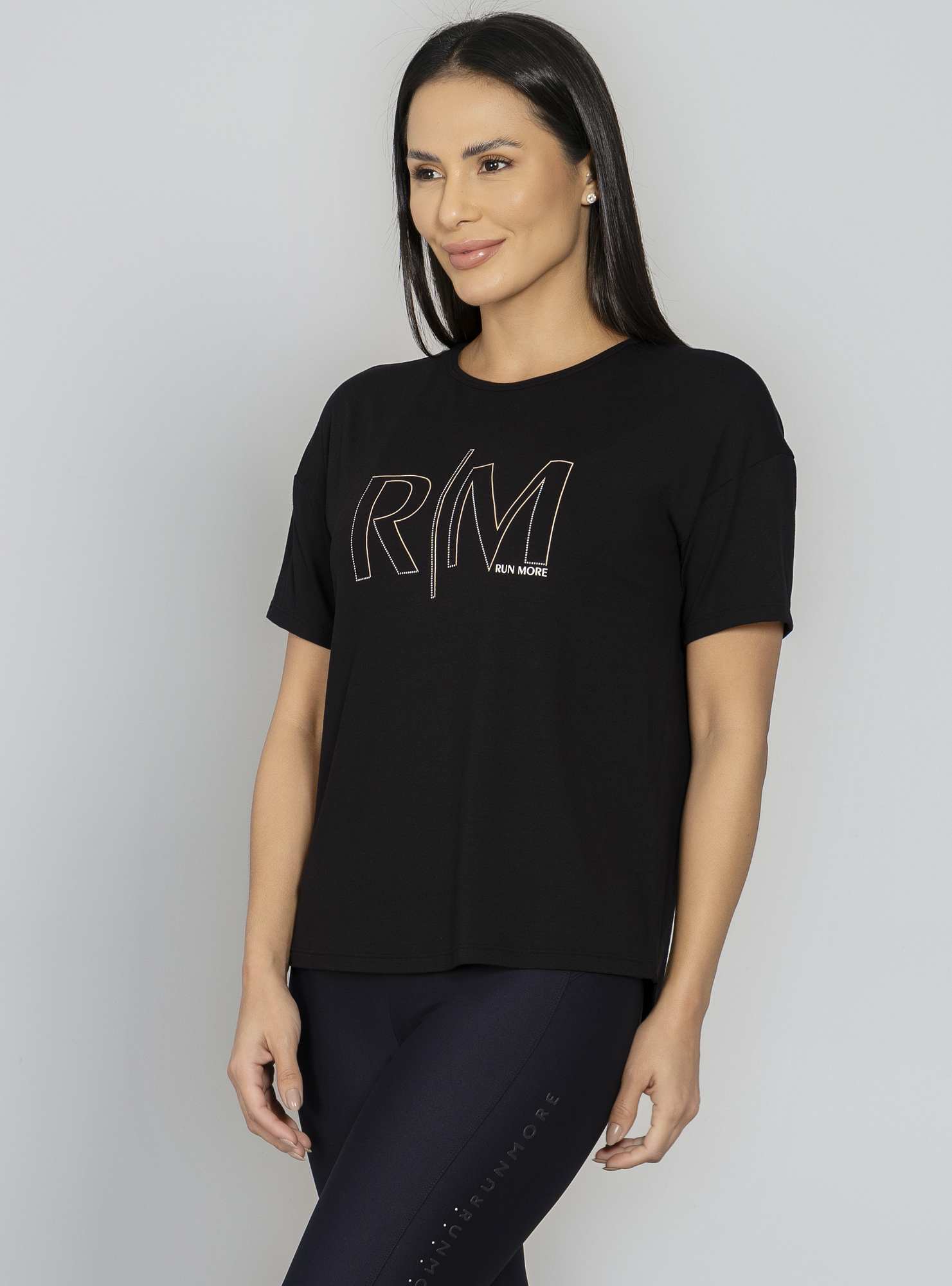 Blusa Alongada Preto
