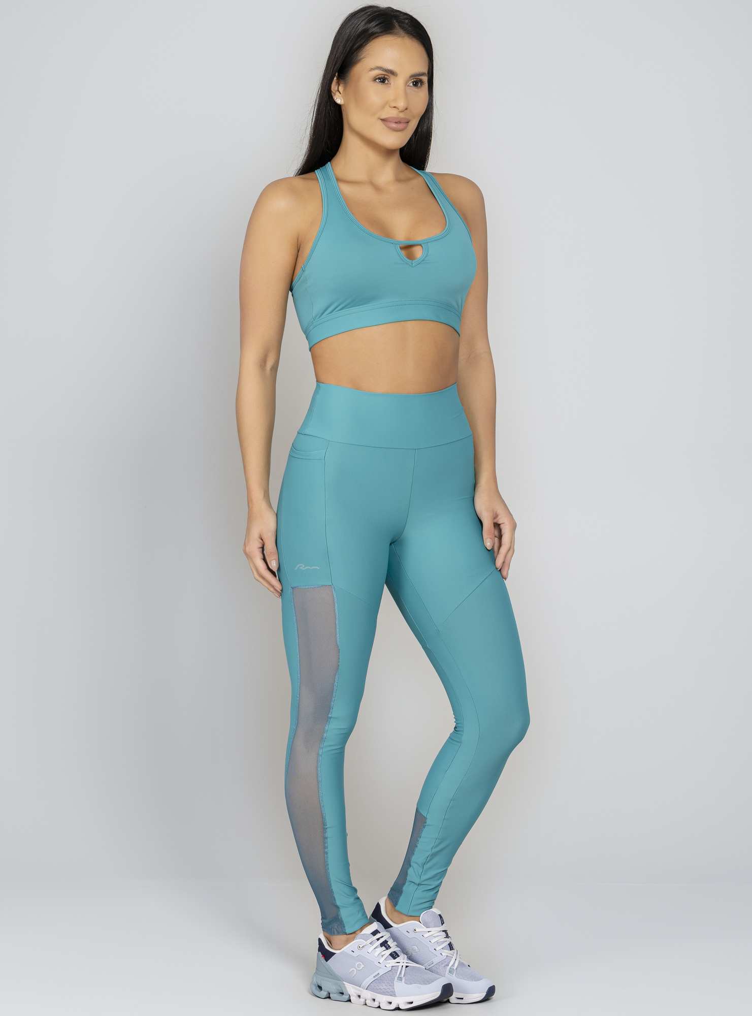 Legging Blocking Tule Verde 53 / Su 138