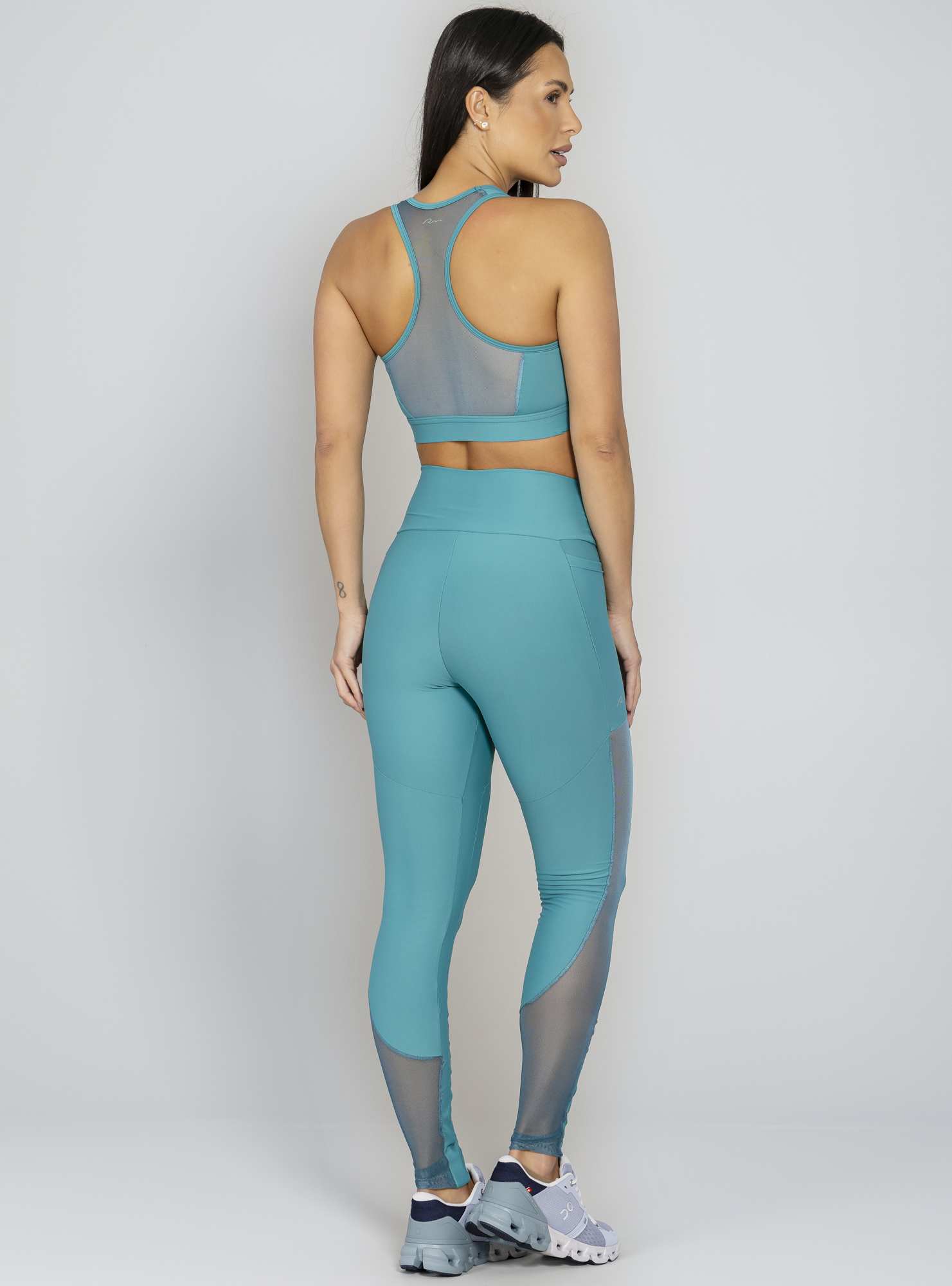 Legging Blocking Tule Verde 53 / Su 138