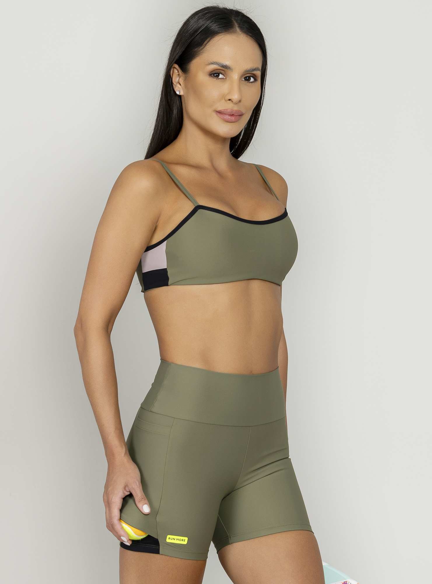 Top Leve Slim Verde 20 / Preto