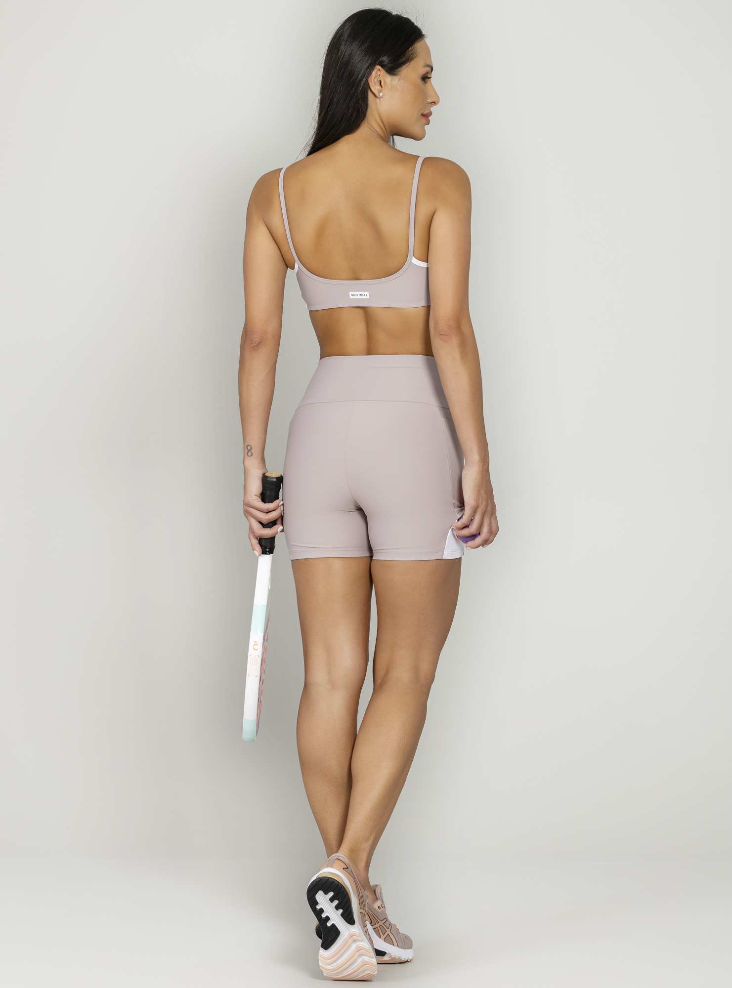 Top Leve Slim Bege 06 / Branco