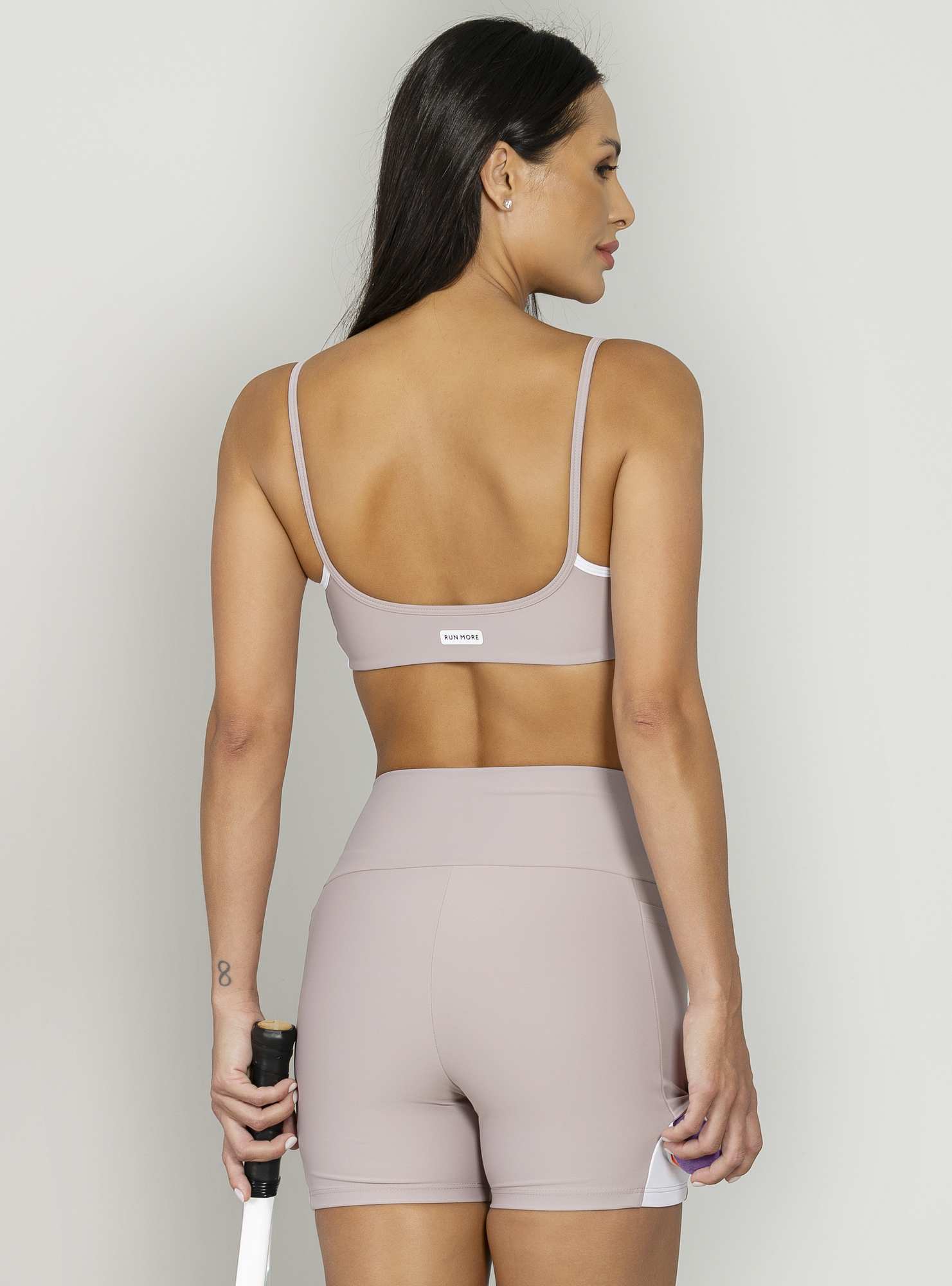 Top Leve Slim Bege 06 / Branco