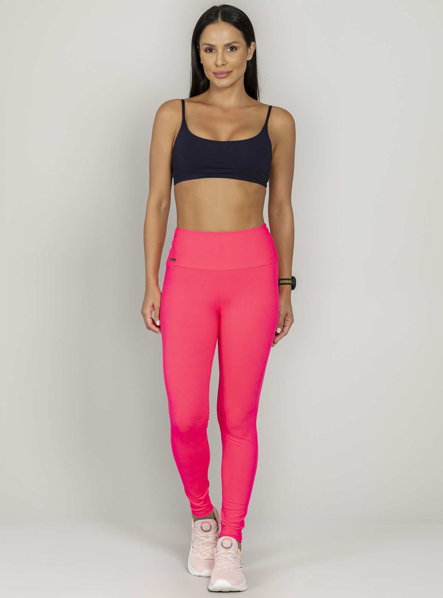 Legging Cós Alto Essencial Rosa 12