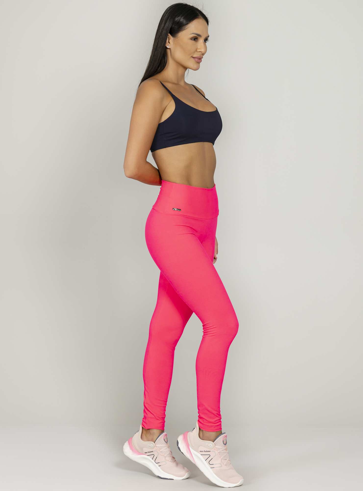 Legging Cós Alto Essencial Rosa 12
